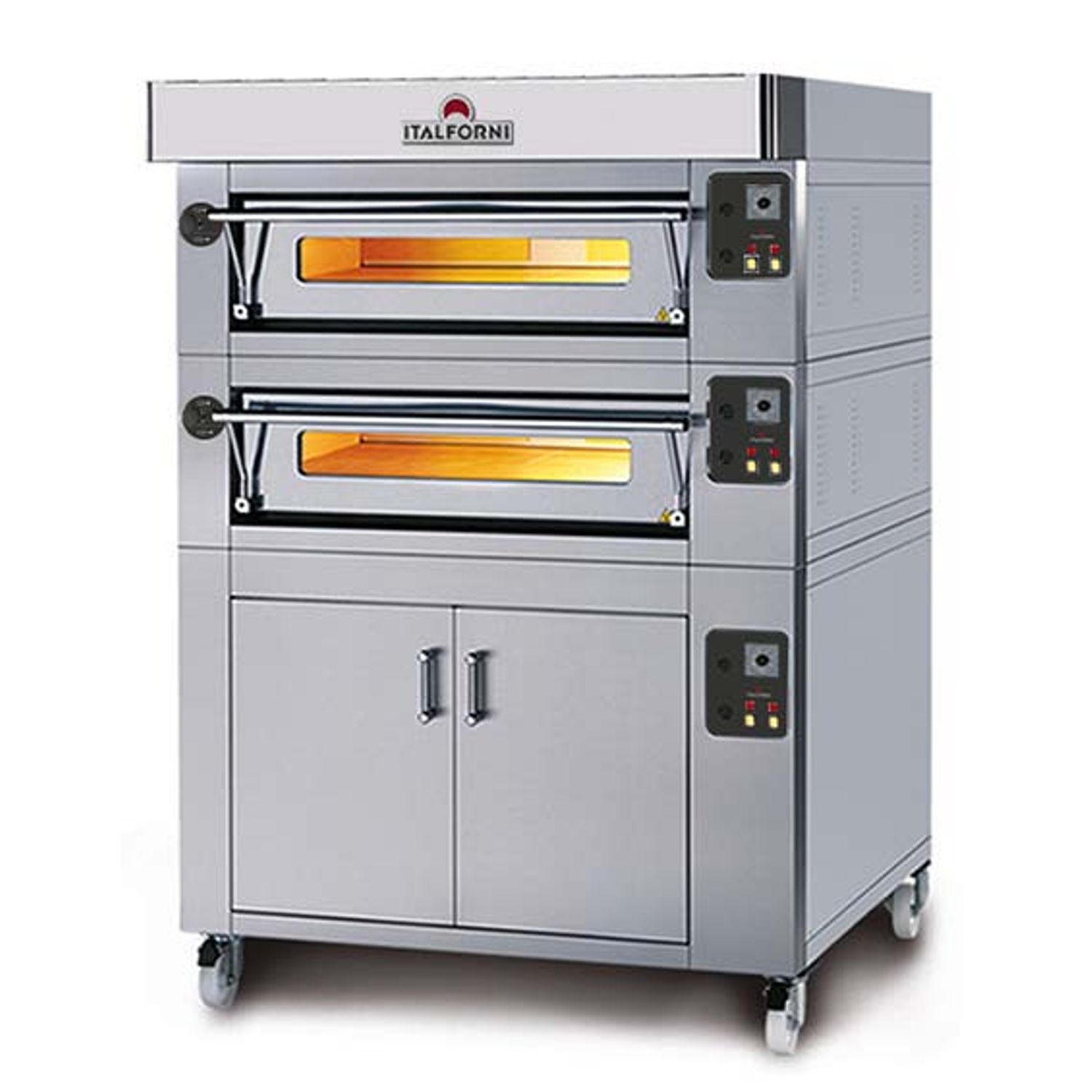 Italforni LSB-2 Heavy Duty Twin Deck Electric Pizza Oven - 12 x 12" Pizzas