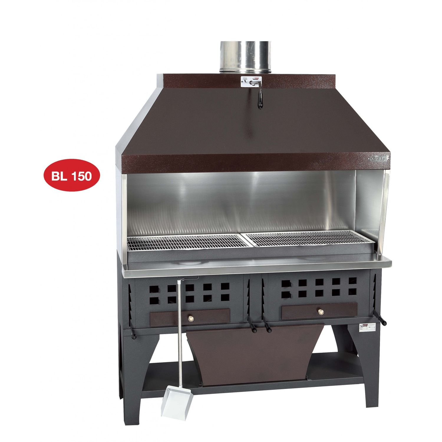 Peva BL150 Charcoal Chargrill with Decorative Canopy