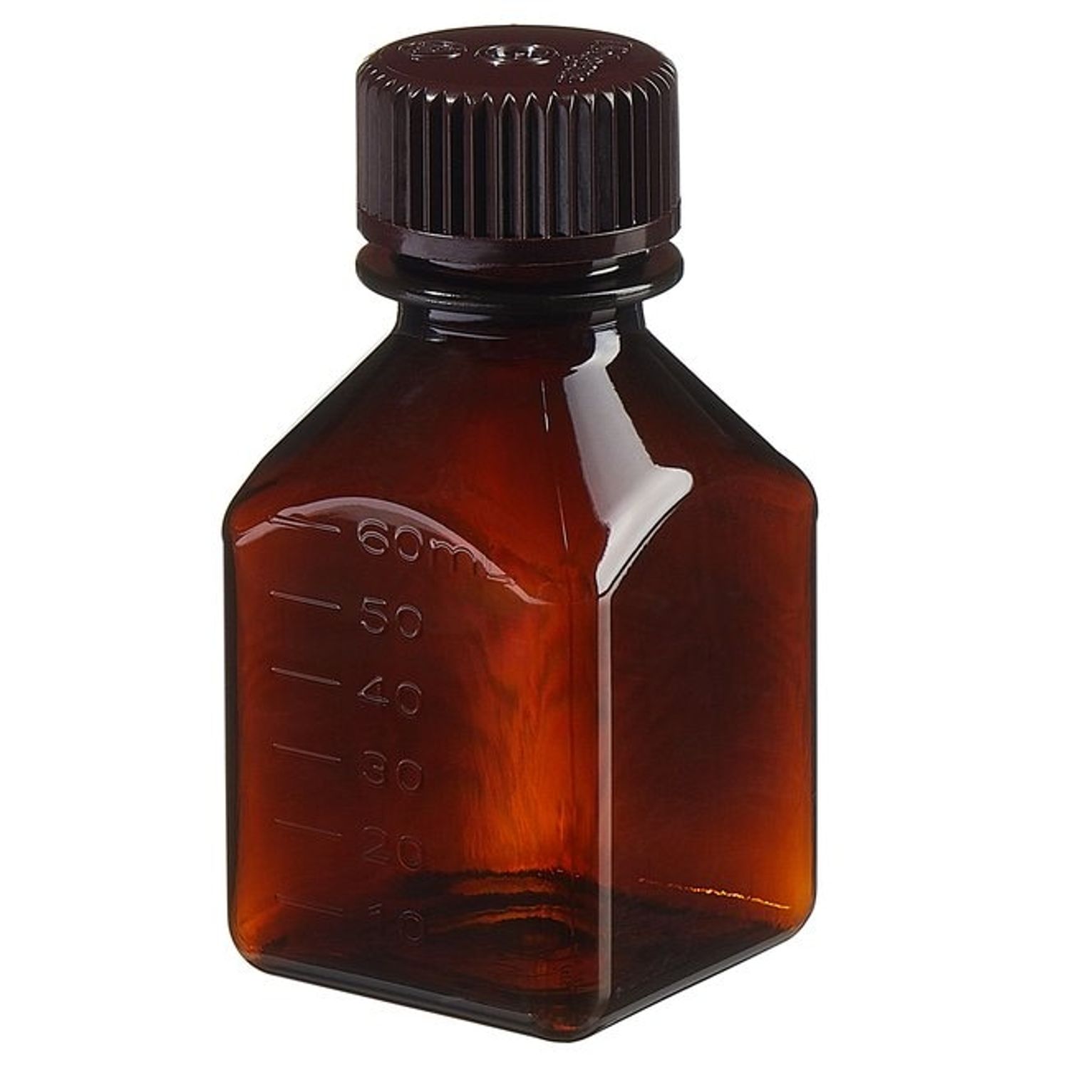 Thermo Scientific Square Media Bottle PETG 60ml Pack of 200 - 322021-0060