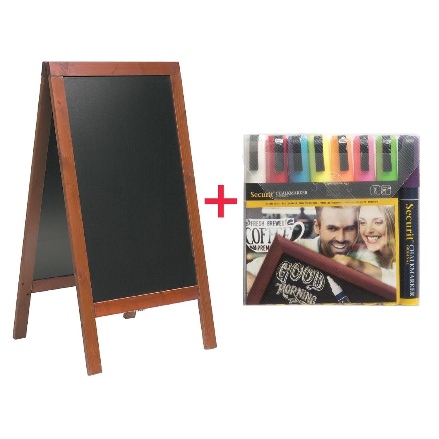 Securit Securit Pavement Board with Zig Posterman Pens