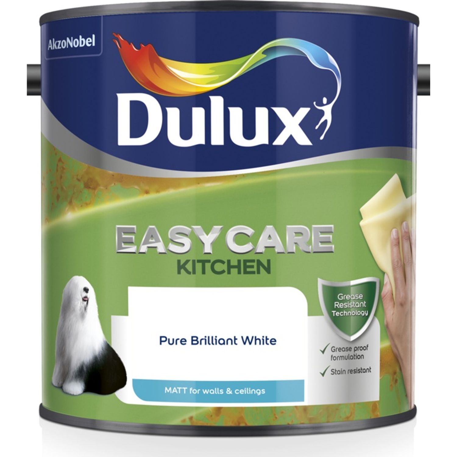 Easycare Kitchen Matt Paint 2.5 Litre Pure Brilliant White