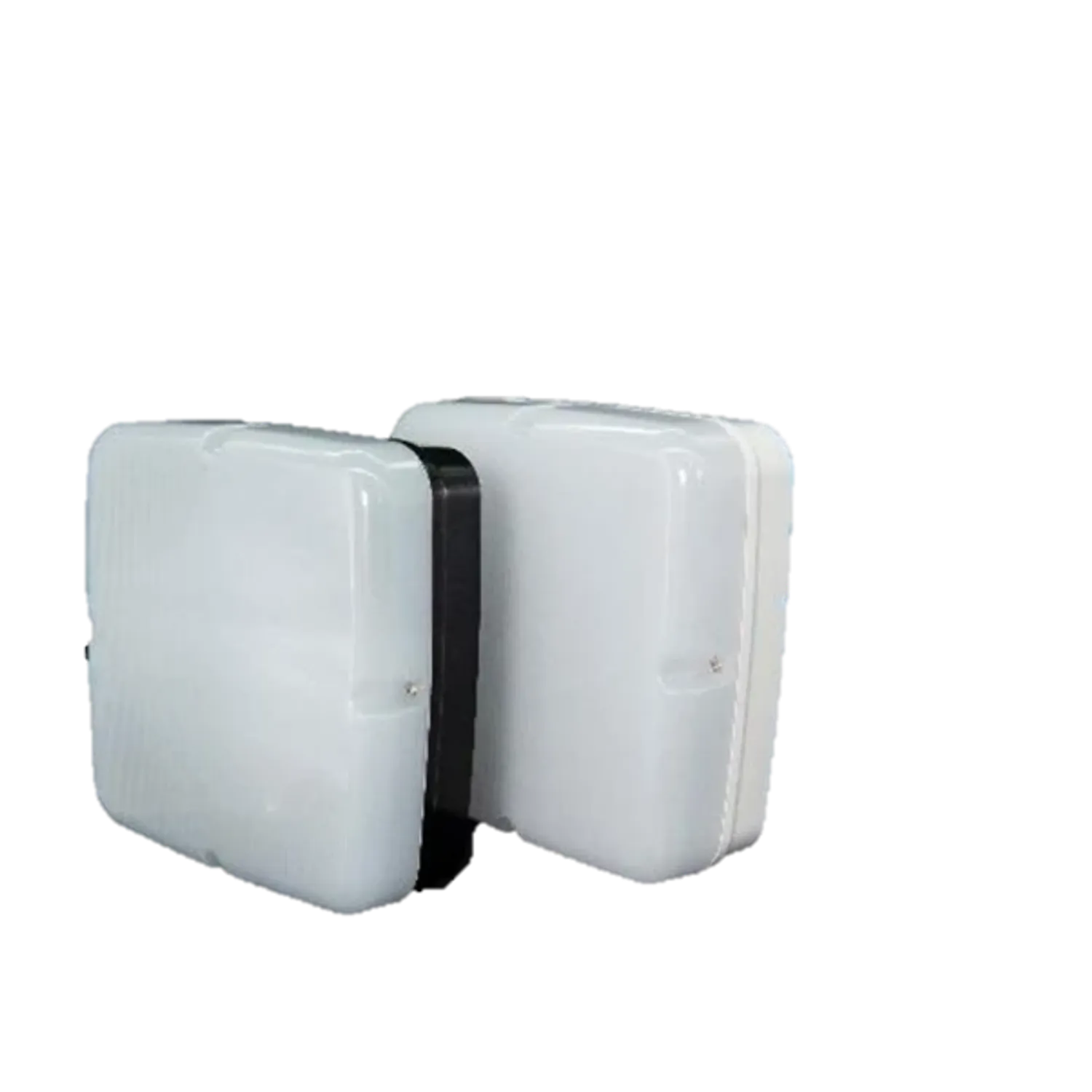 KSR Lighting Navara SF Multi watt CCT3 IP65 Square Bulkhead White ST Emg