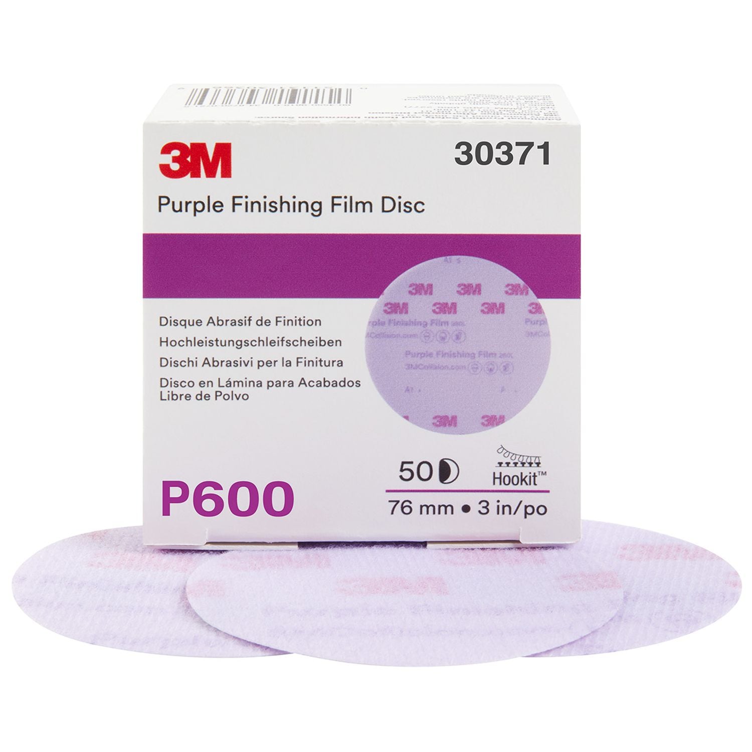 3M Hookit Purple Finishing Film Abrasive Disc 260L- you get 4