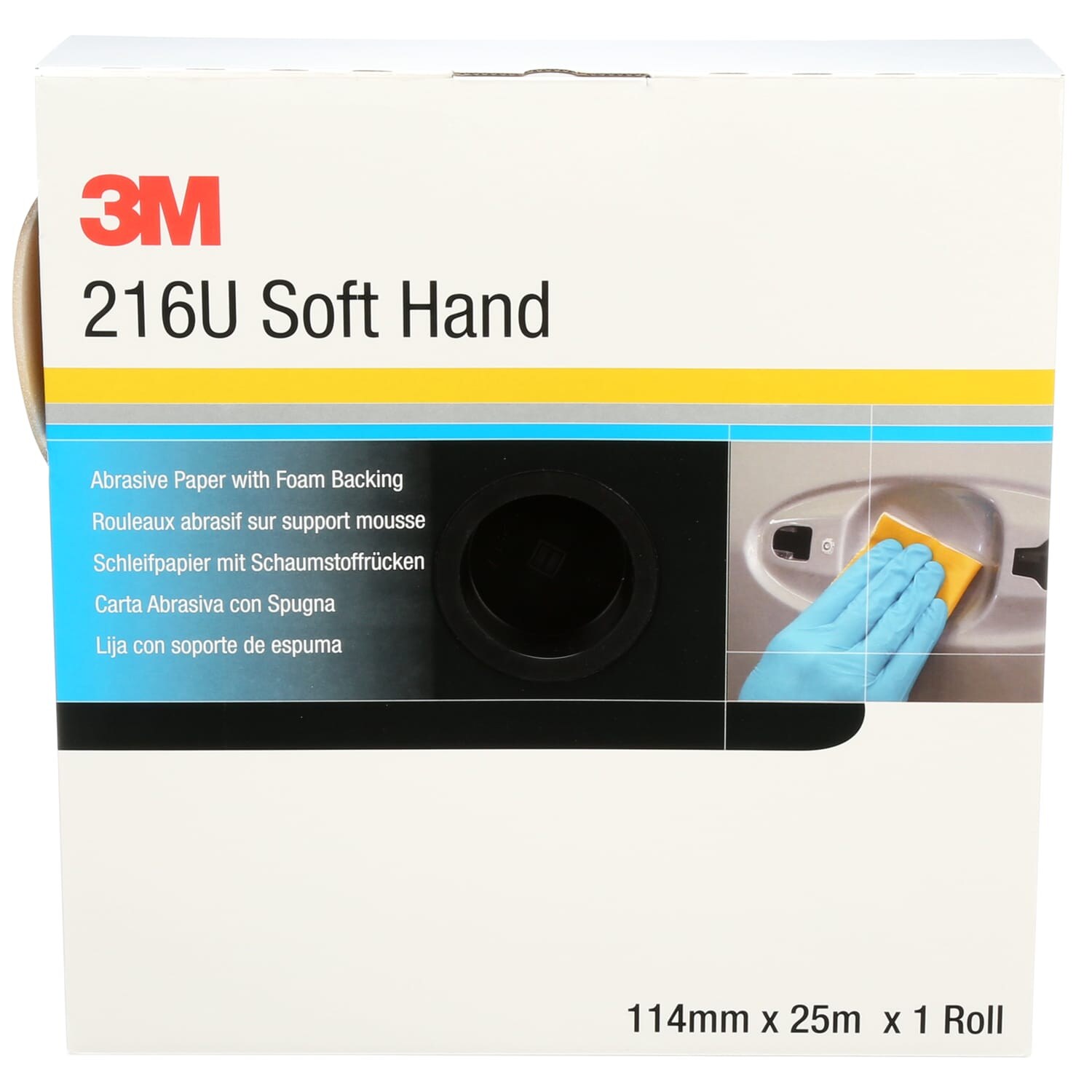 3M 114mm x 25M 216U Soft Hand Roll P180- you get 4