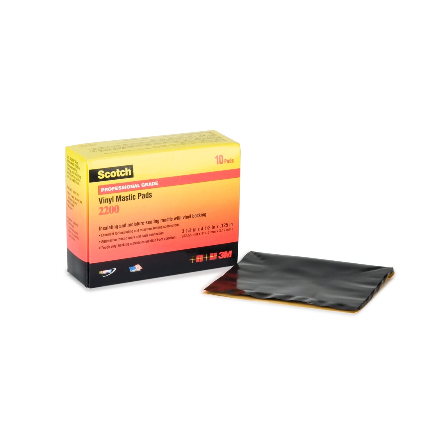 Scotch Vinyl Mastic Pad 2200 110 mm X165 Mm