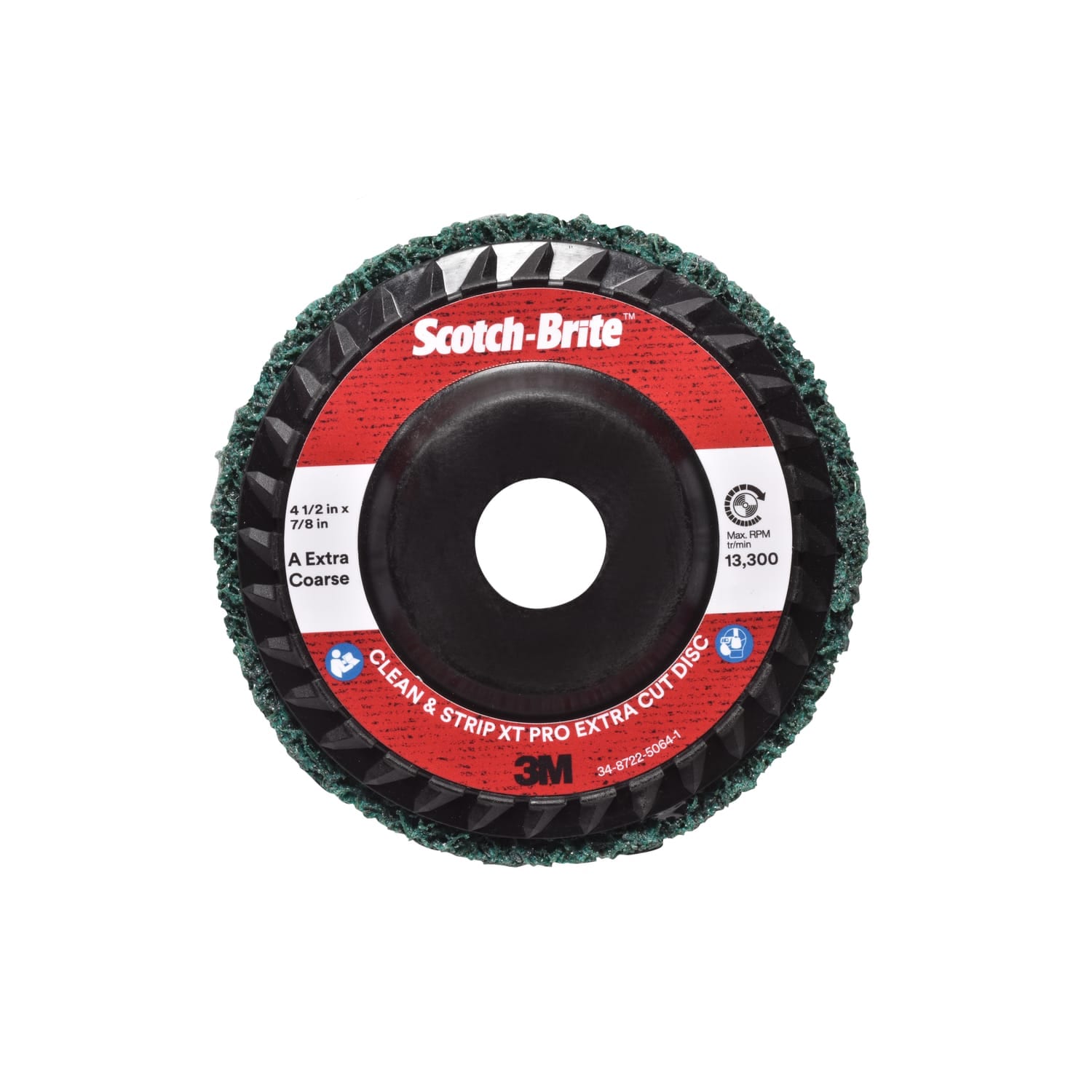 Scotch-Brite Clean and Strip XT Xcrd 178 mm X22 mm A XCRS Green