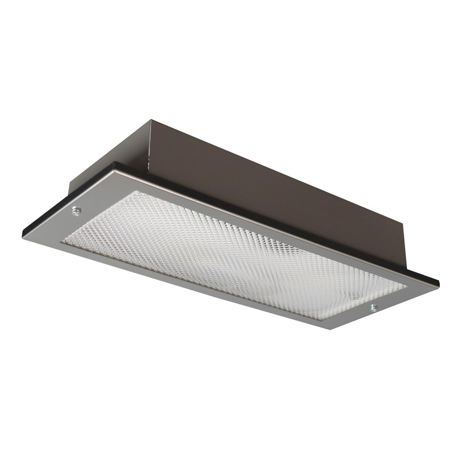 BLE Hollinsend LED Recessed Emergency Bulkhead Slave 50V Chrome Prismatic Diffus