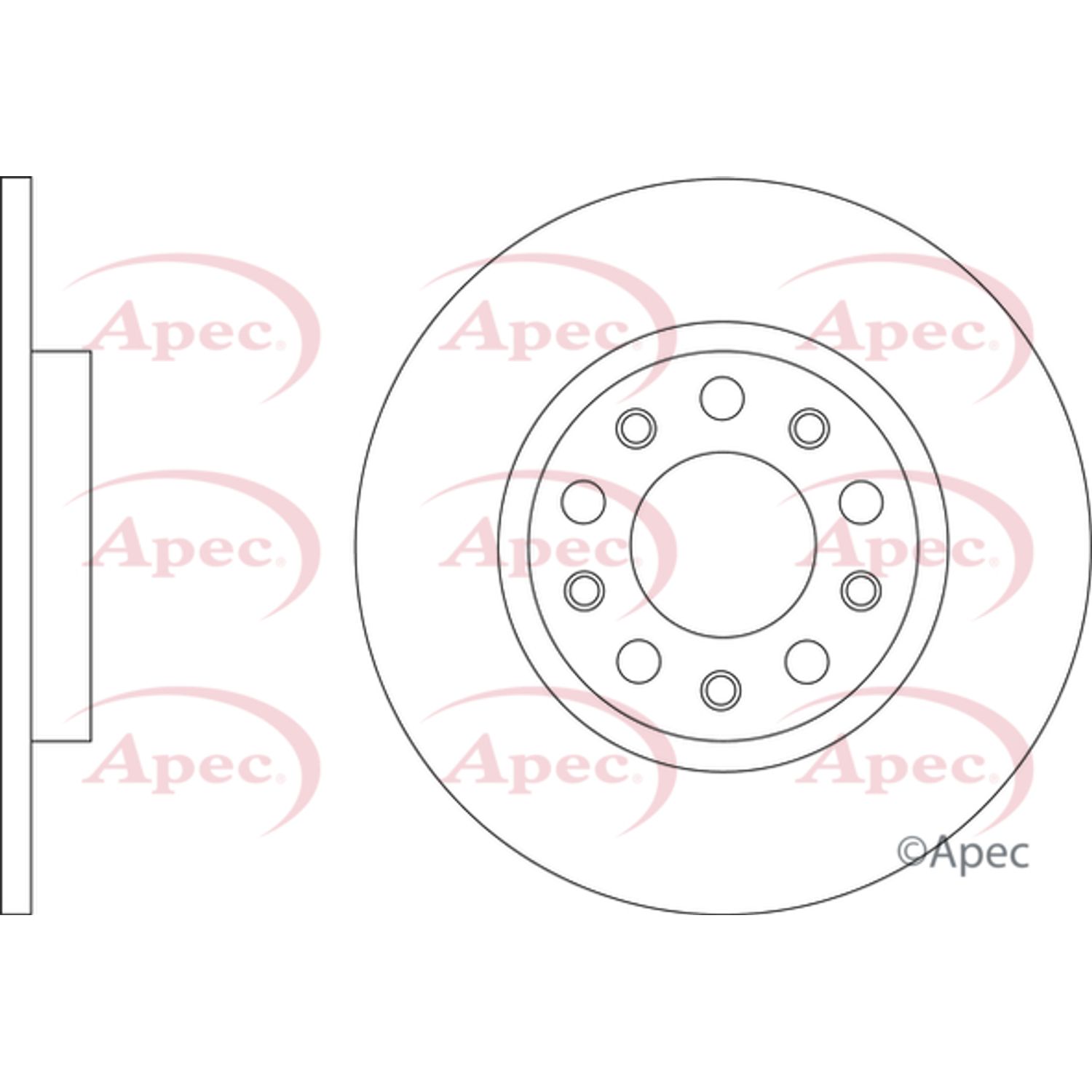 APEC Brake Disc (rear) (single) - DSK3419