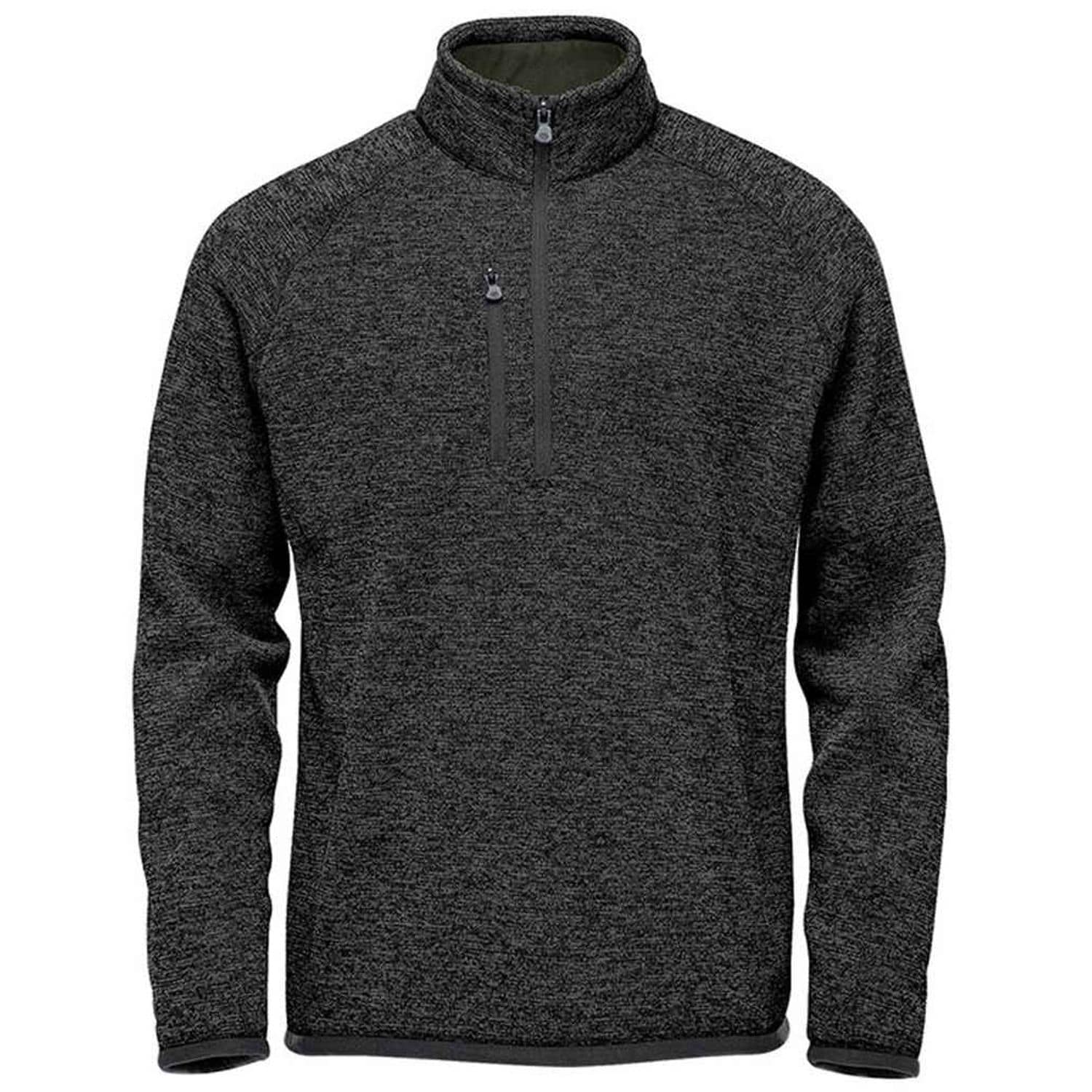 Stormtech Avalante 1/4 Zip Fleece Mens Black Heather - FHP1 BKH XXL