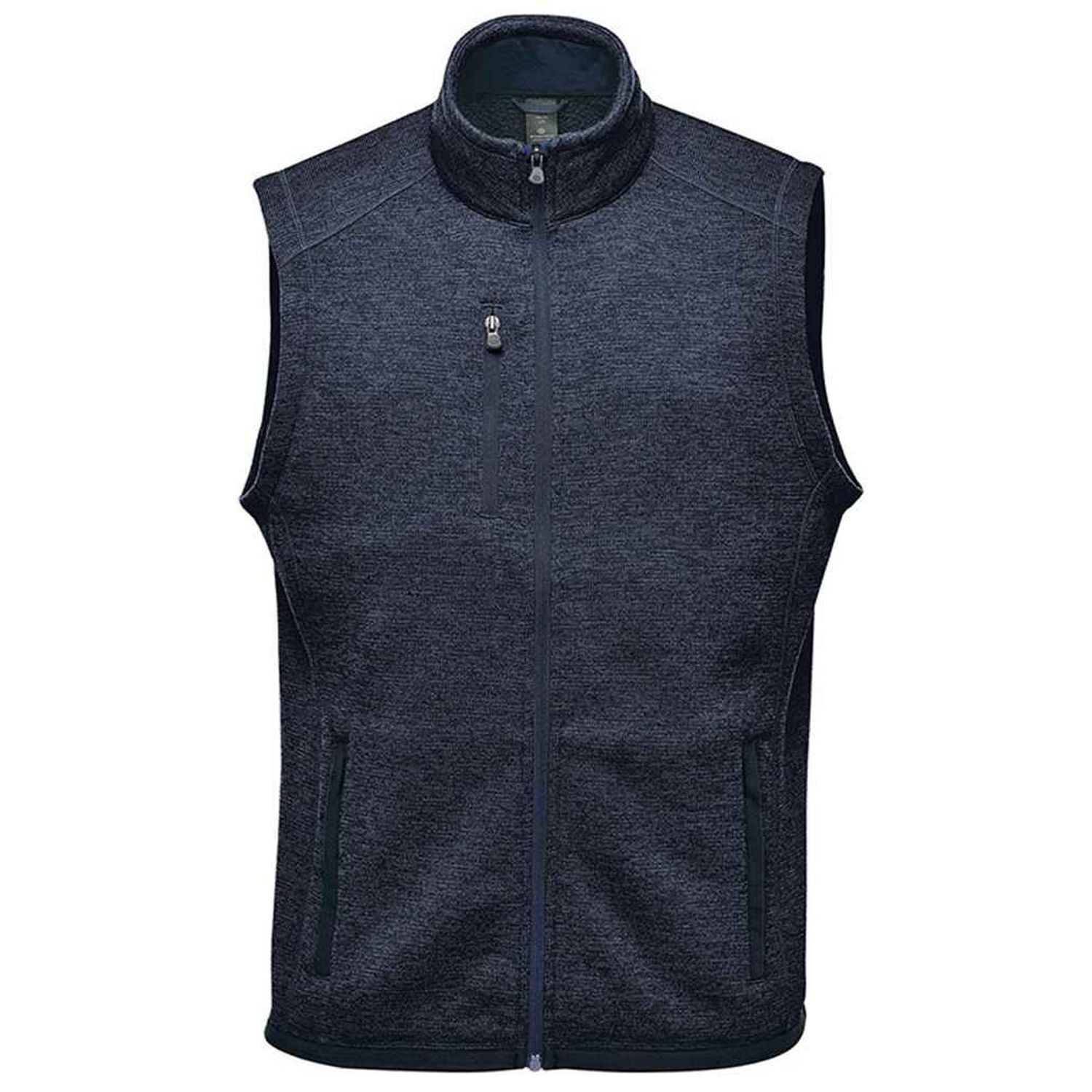 Stormtech Avalante Full Zip Knitted Fleece Gilet Mens Navy Heather - FHV1 NYH XL