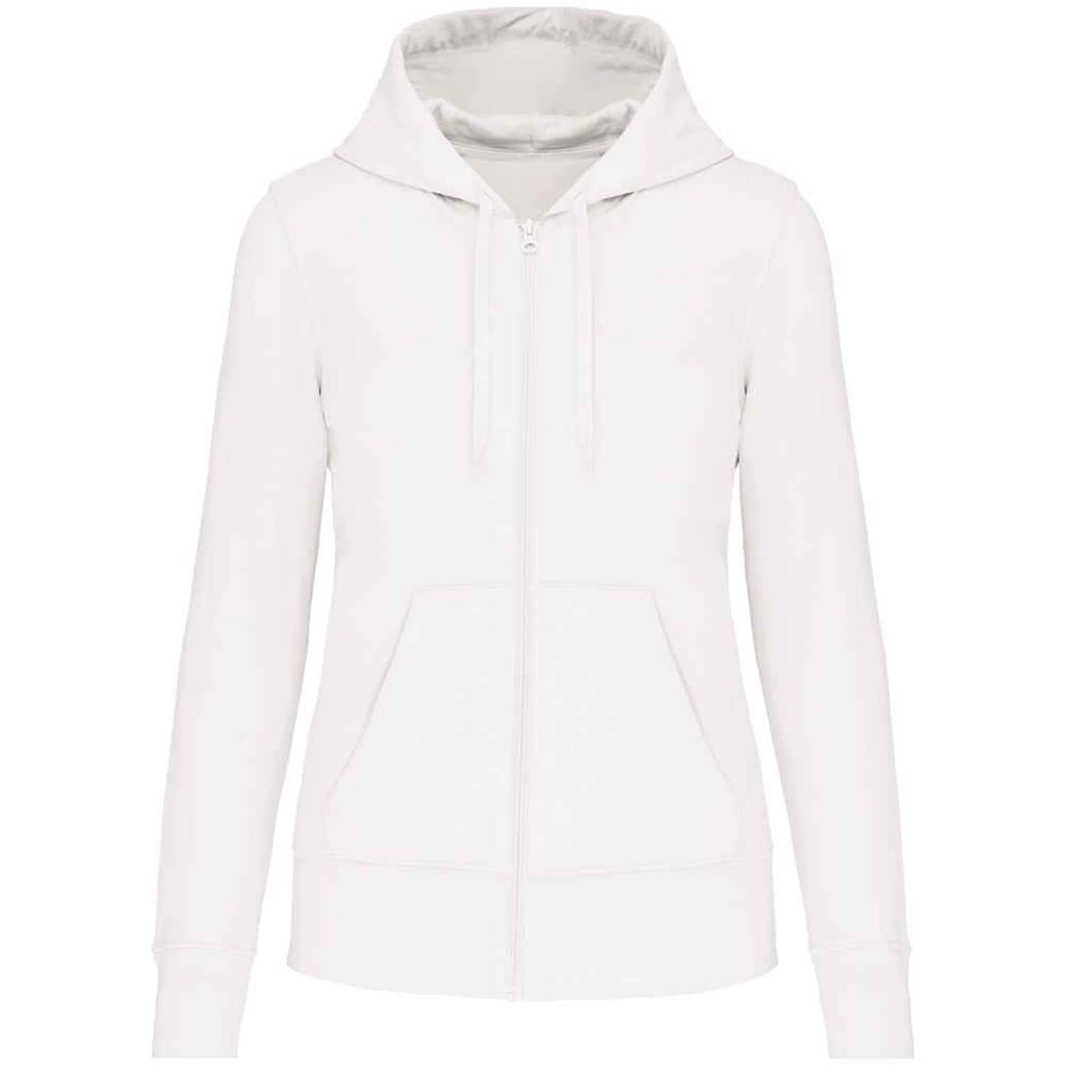 Kariban Ladies Eco Friendly Full Zip Hoodie Ladies White - KB4031 WHI M
