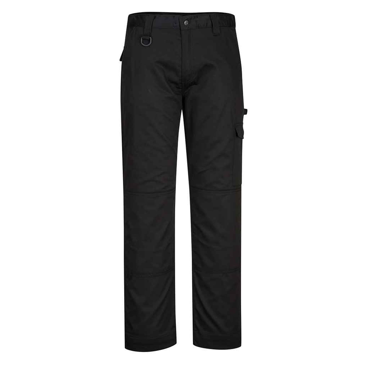 Portwest Super Work Trousers Mens Black PW1200 Black 48/R