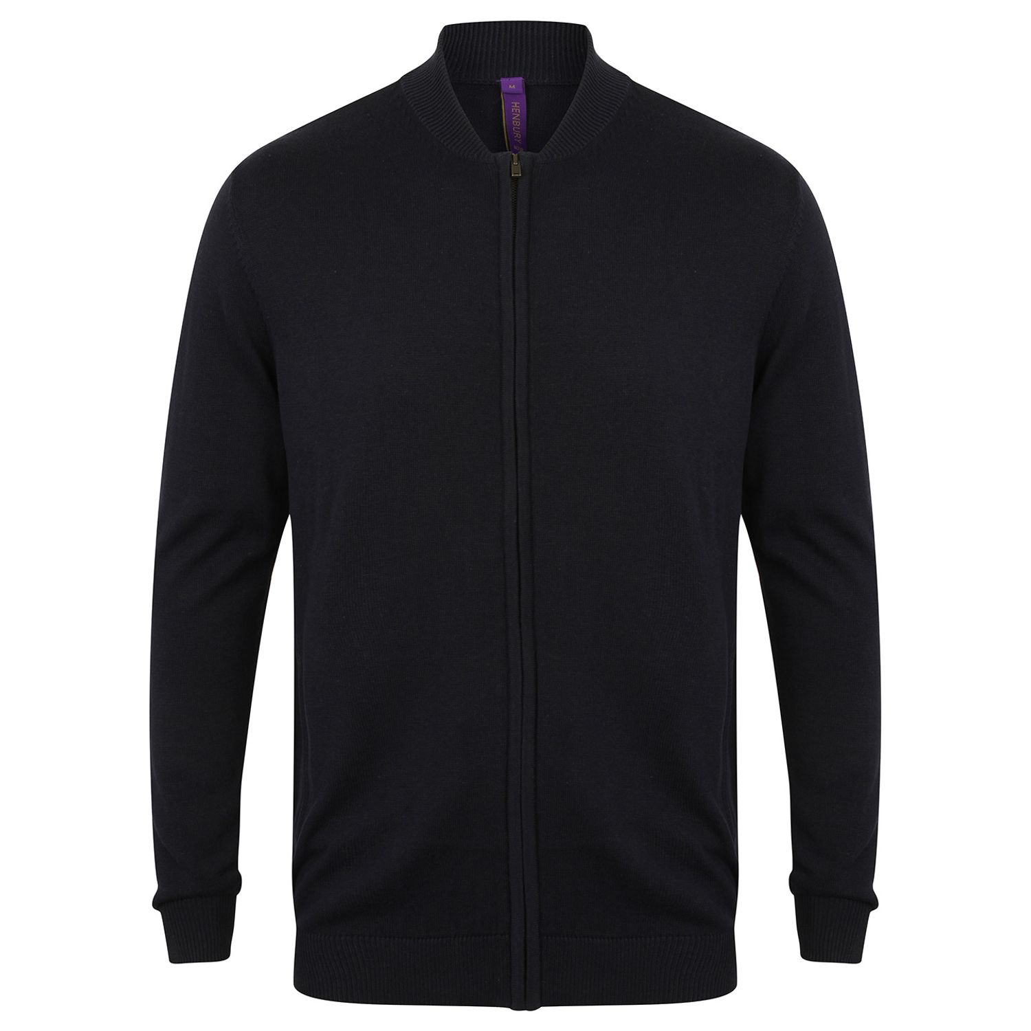 Henbury Unisex Zip-through Cardigan Navy 3XL