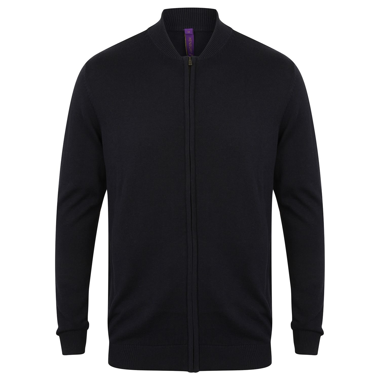Henbury Unisex Zip-through Cardigan Navy XS