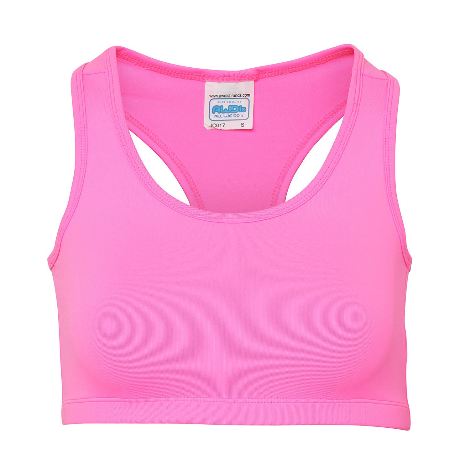 AWDis Just Cool Women's Cool Sports Crop Top Female Electric Pink L