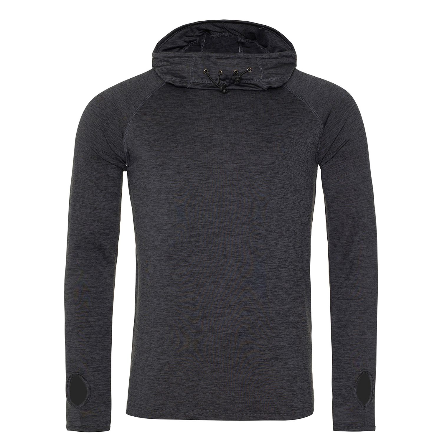 AWDis Just Cool Cool Cowl Neck Top Male Black Slate Melange L