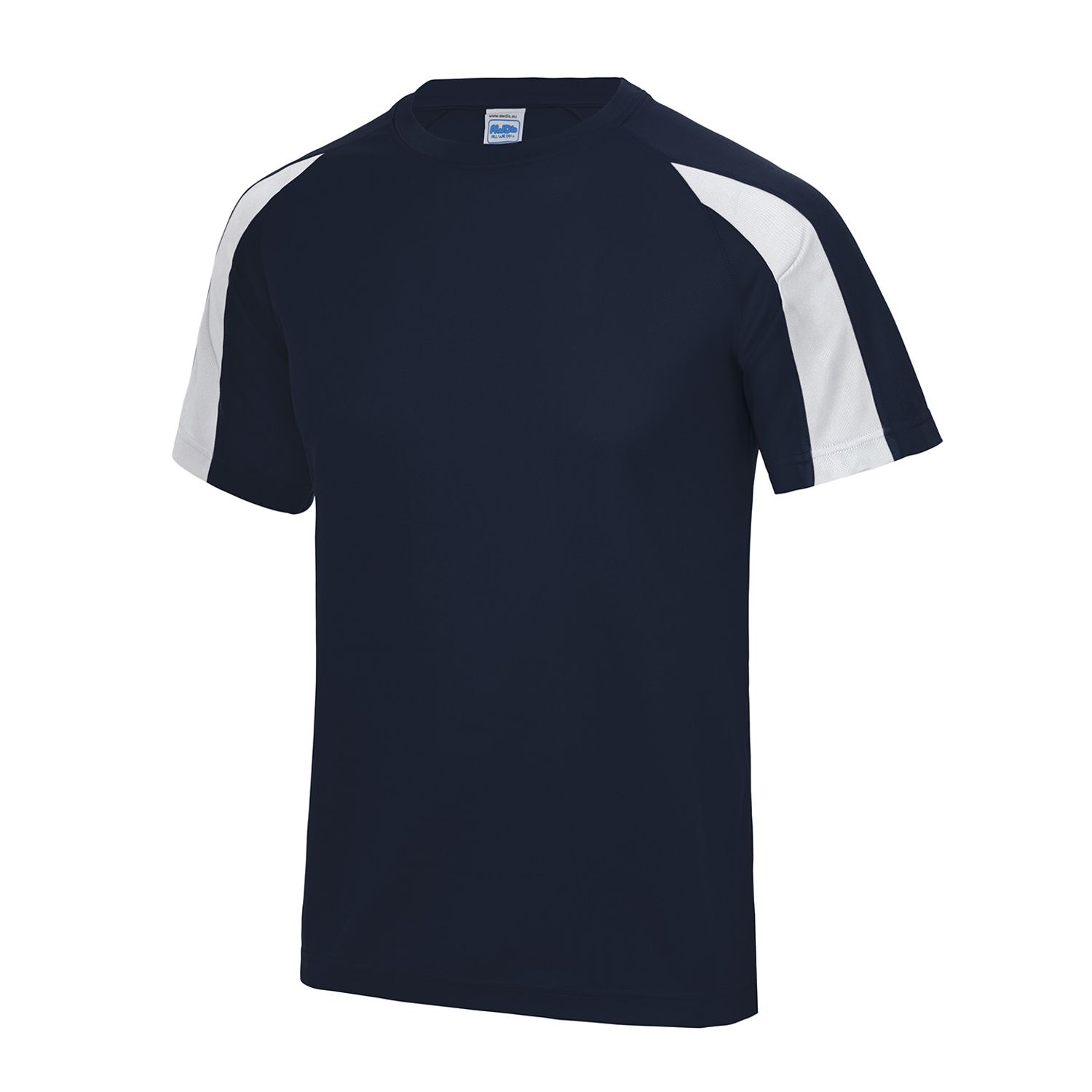 AWDis Just Cool Kids Contrast Cool T Unisex French Navy/Arctic White 34