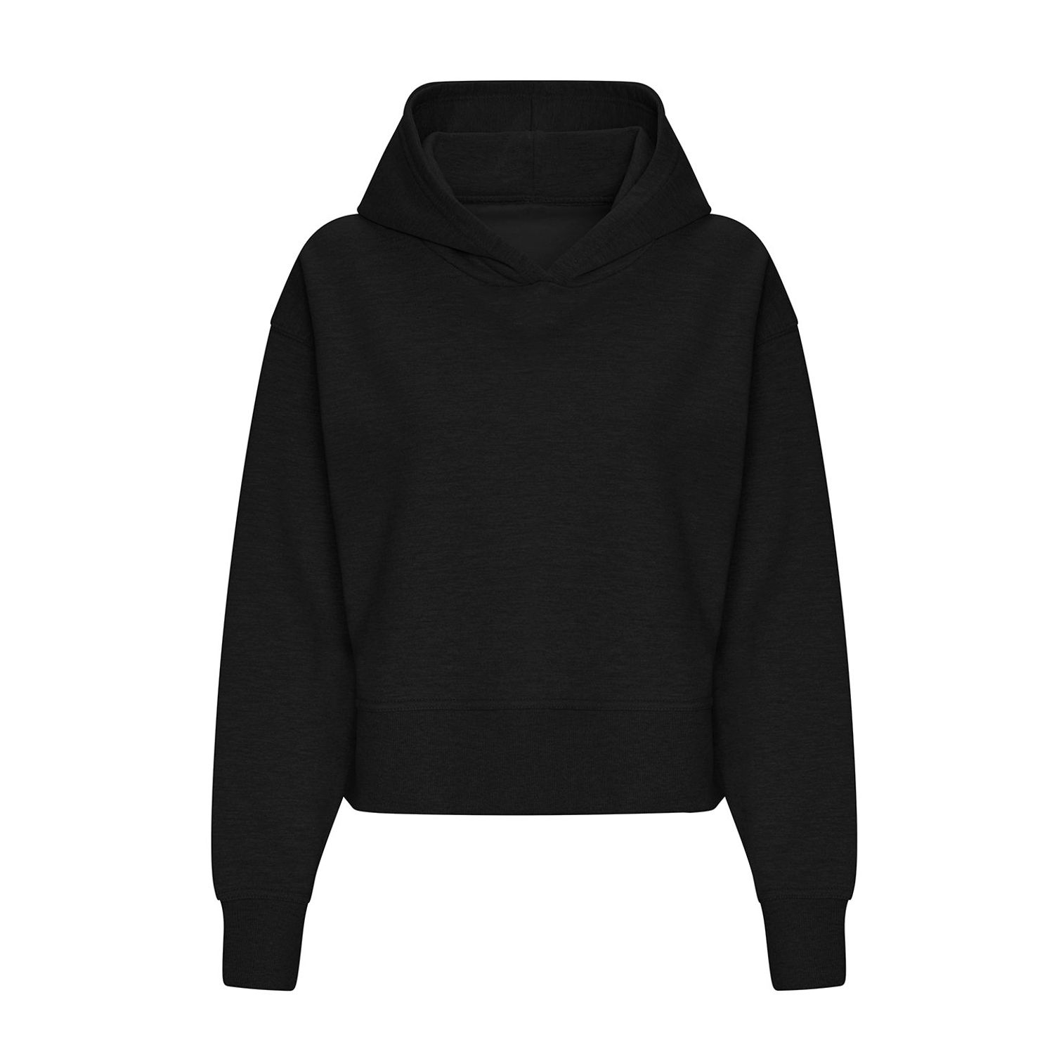 AWDis Just Hoods Women S Relaxed Hoodie Female Deep Black S