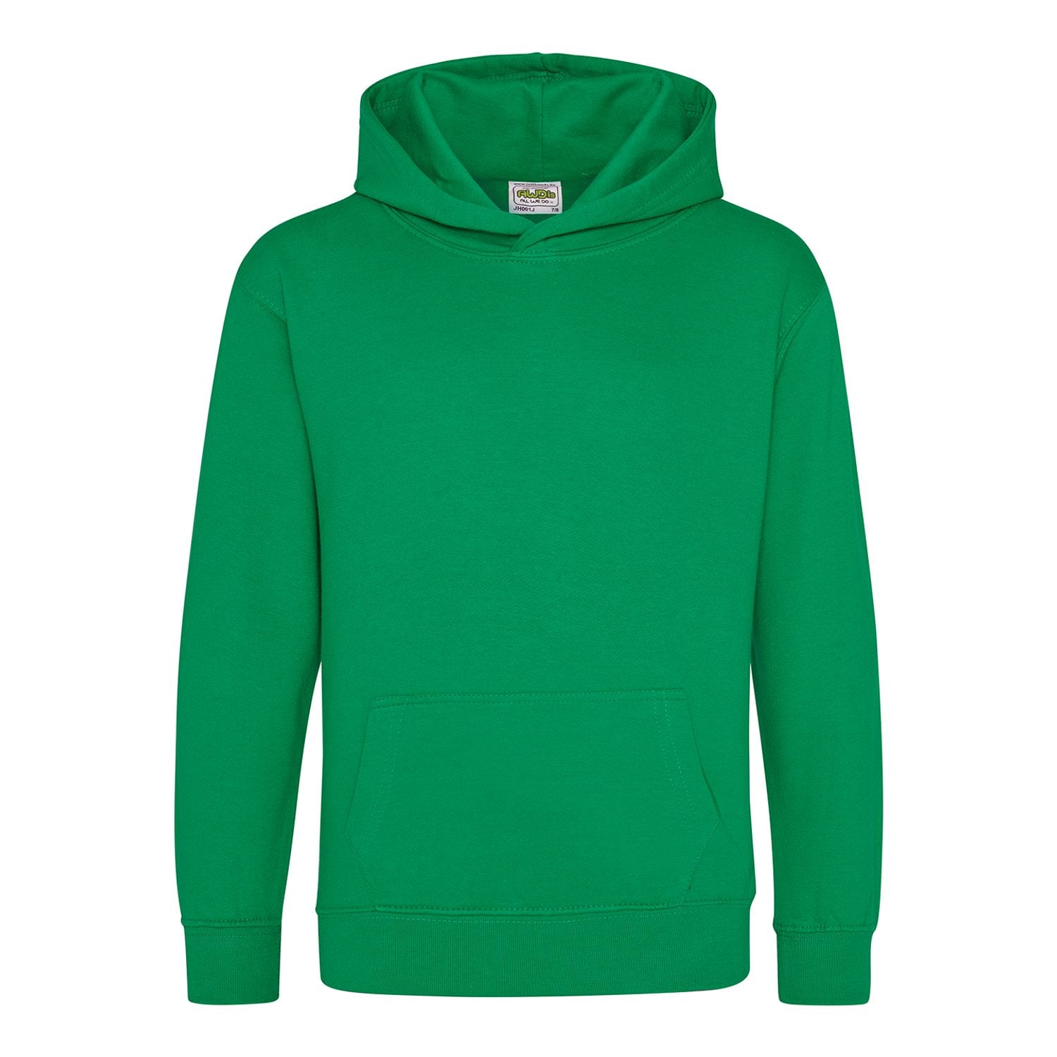 AWDis Just Hoods Kids Hoodie Unisex Kelly Green 56