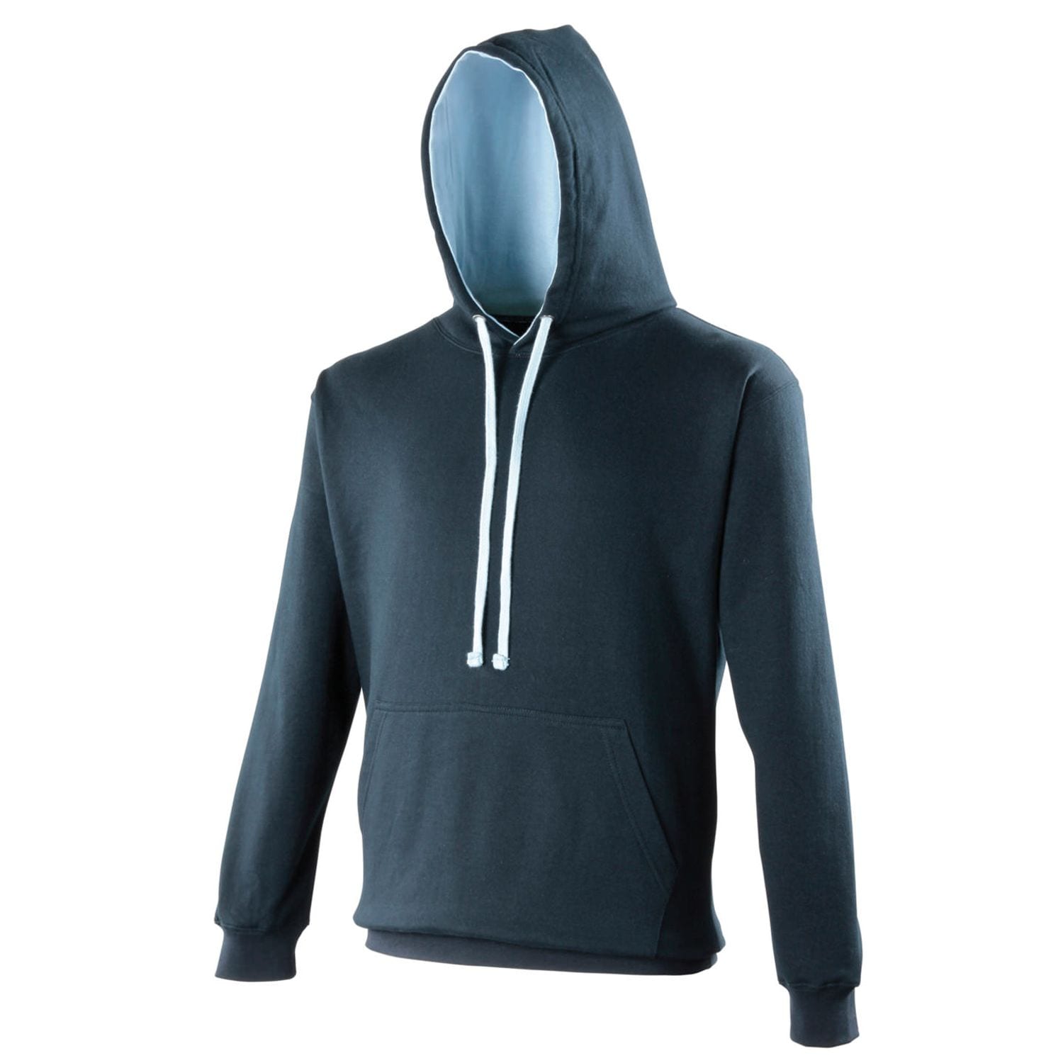 AWDis Just Hoods Varsity Hoodie Unisex New French Navy/Sky Blue* L