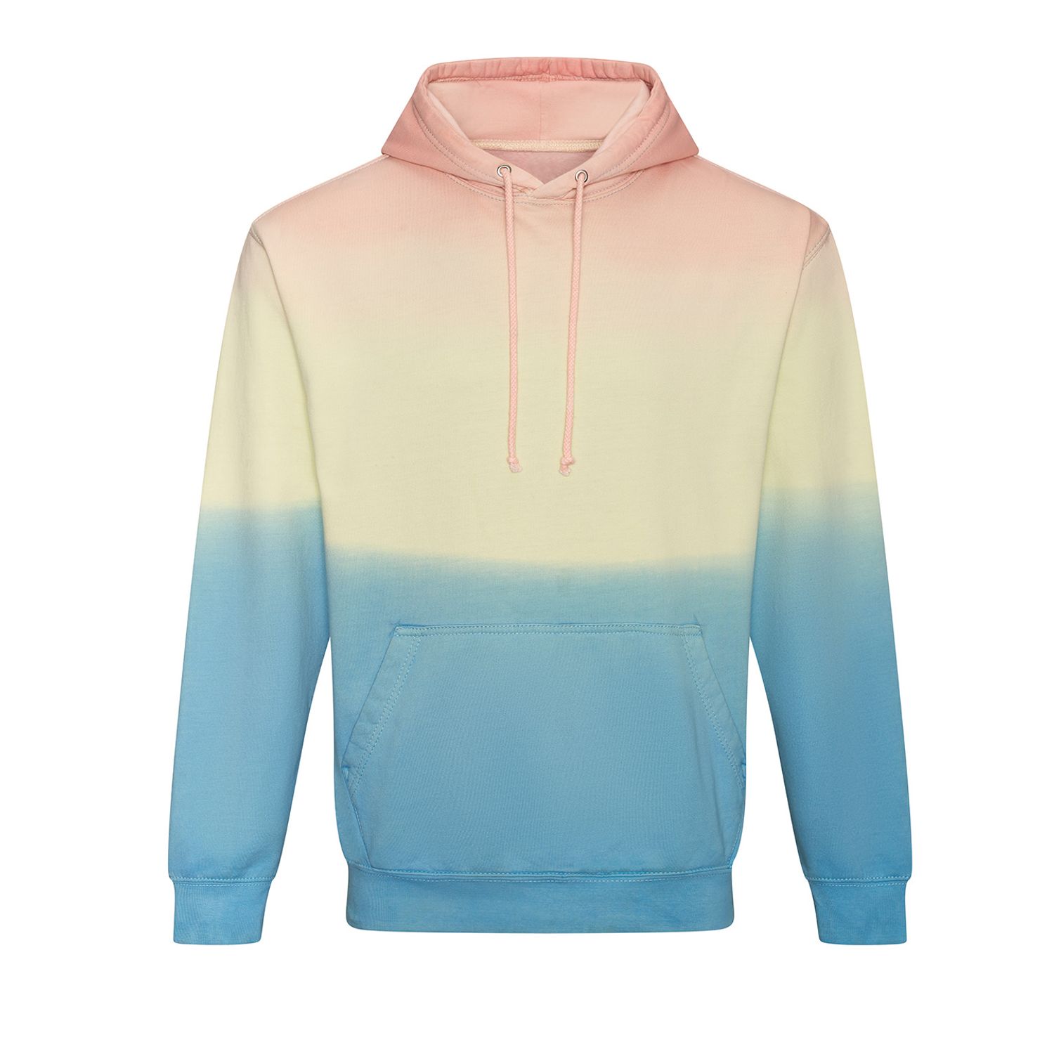 AWDis Just Hoods Tie Dye Hoodie Male Pastel Sunset Dip XL