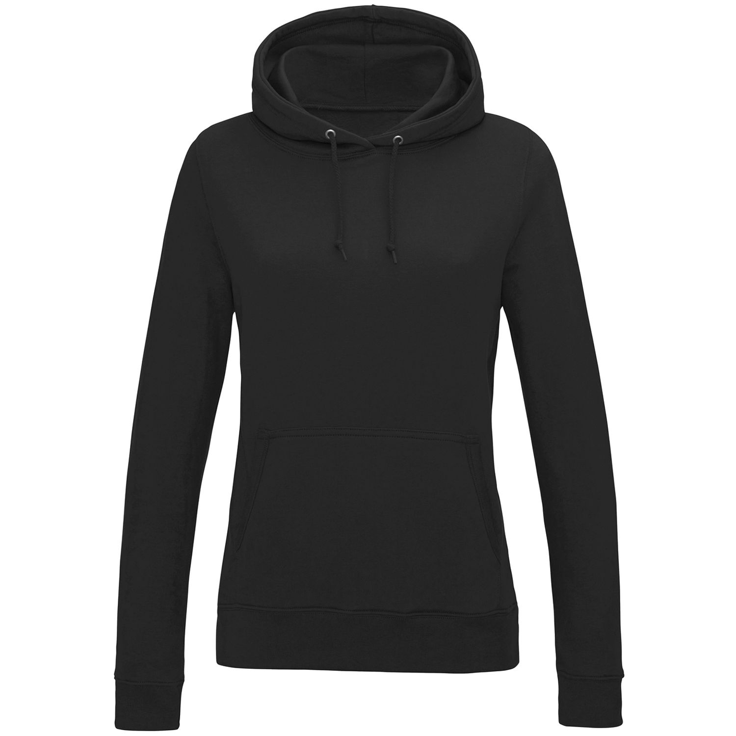 AWDis Just Hoods Women's College Hoodie Female Black Smoke 2XL