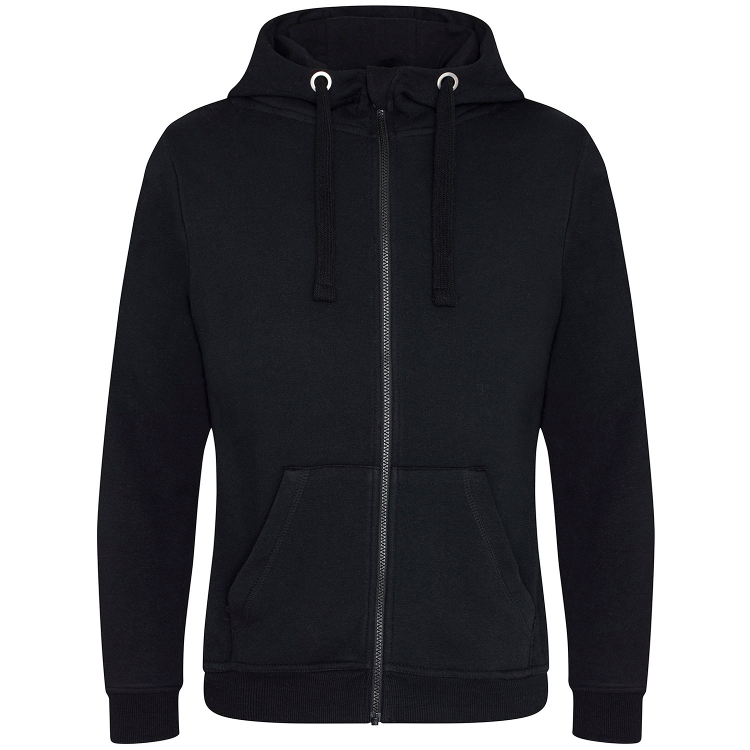 AWDis Just Hoods Heavy Weight Zoodie Male Jet Black M