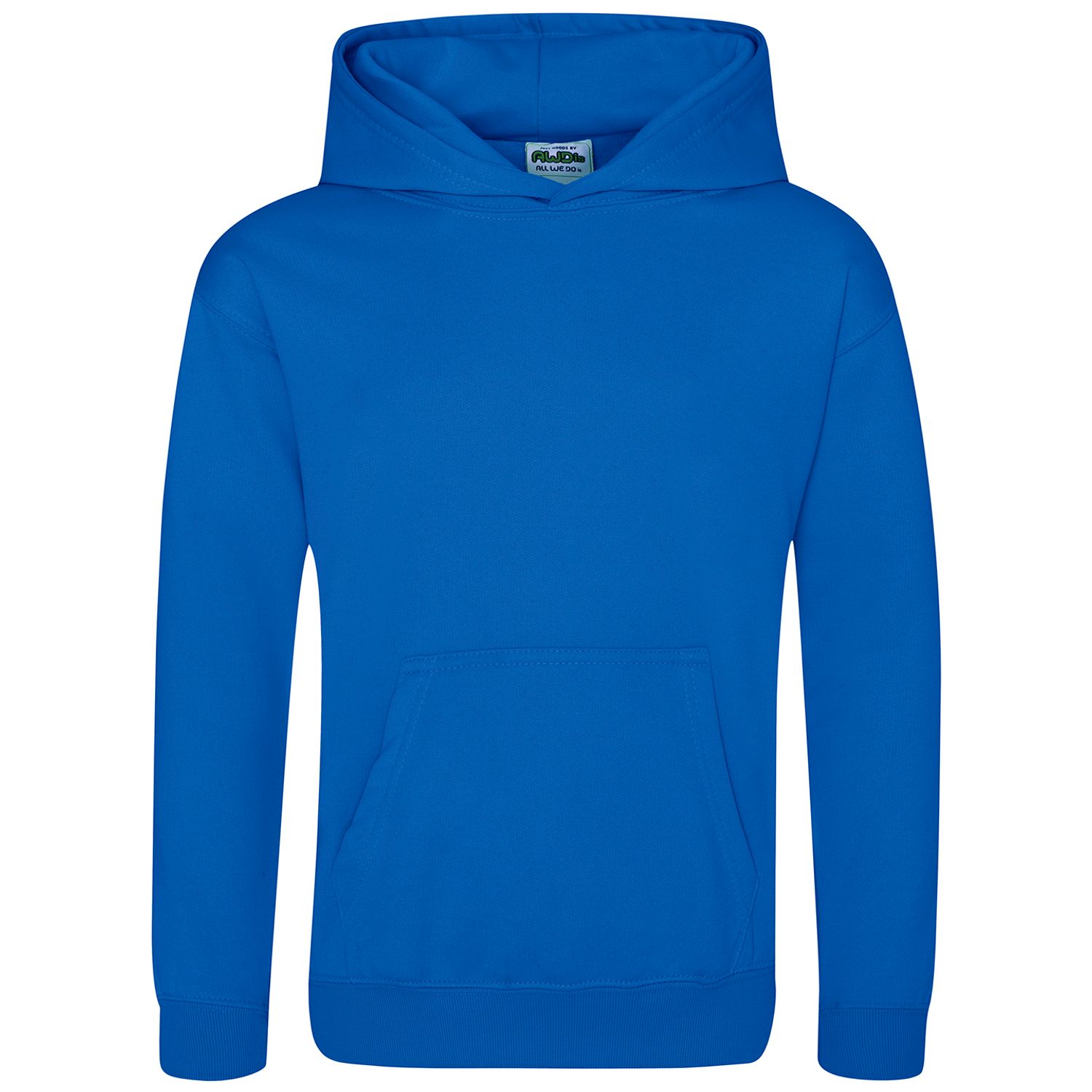 AWDis Just Hoods Kids Sports Polyester Hoodie Unisex Royal Blue 78