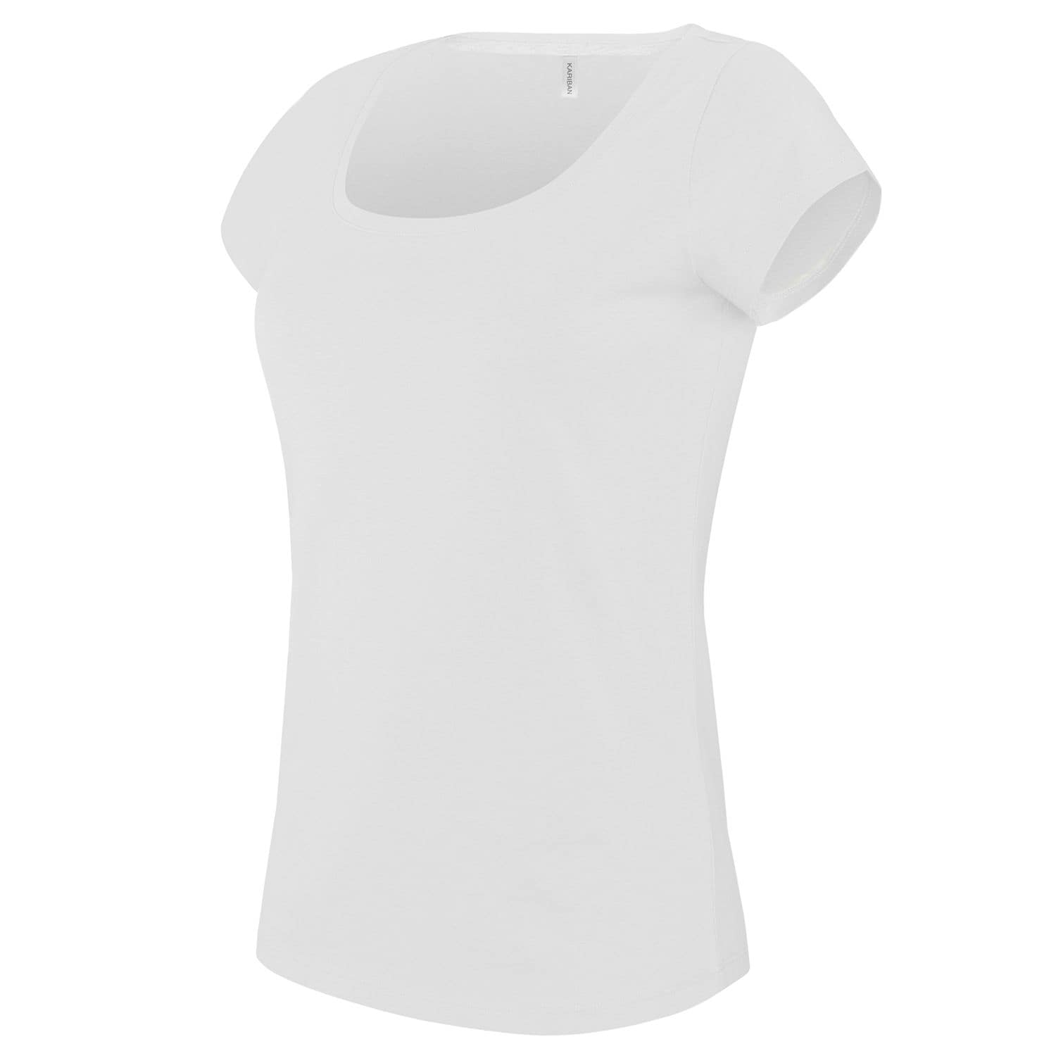 Kariban Ladies Boat Neck Short-Sleeved T-Shirt White L