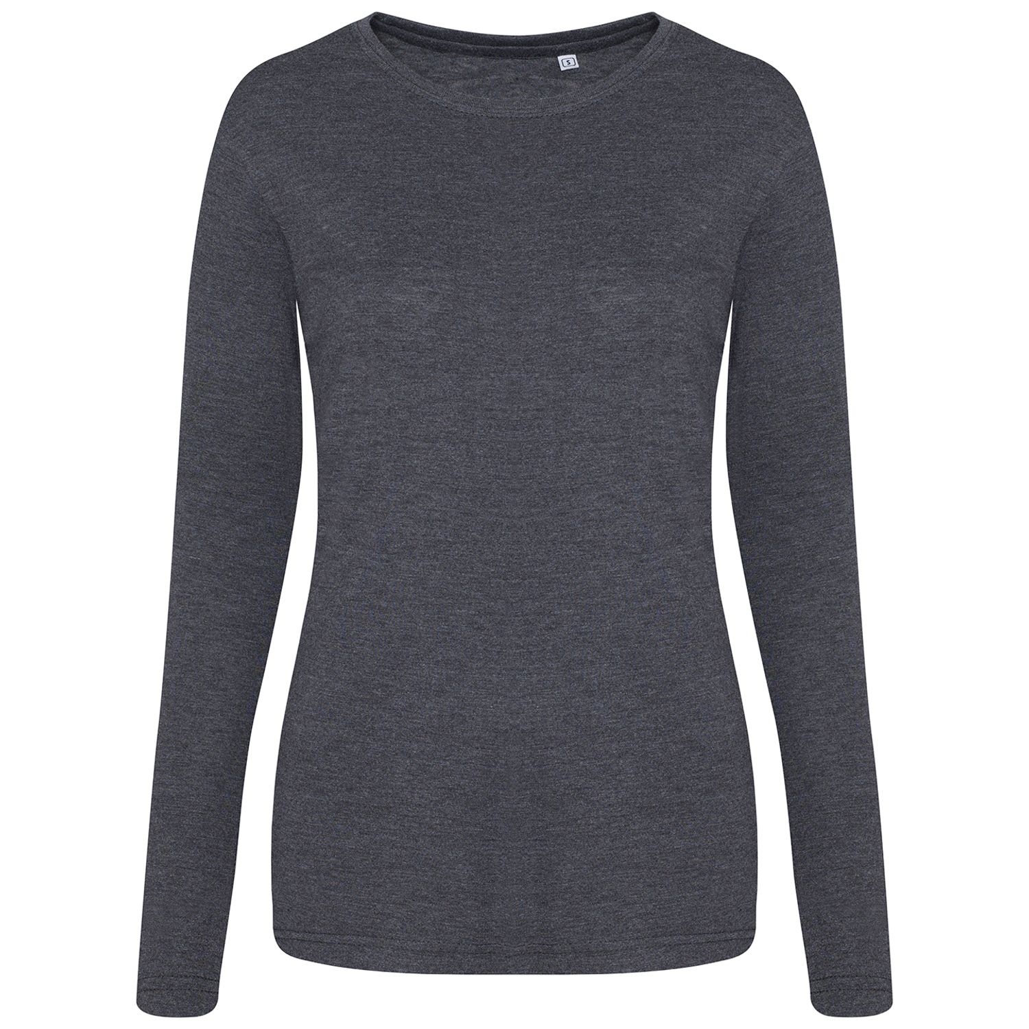 AWDis Just T's Women's Triblend T Long Sleeve Female Heather Charcoal XL