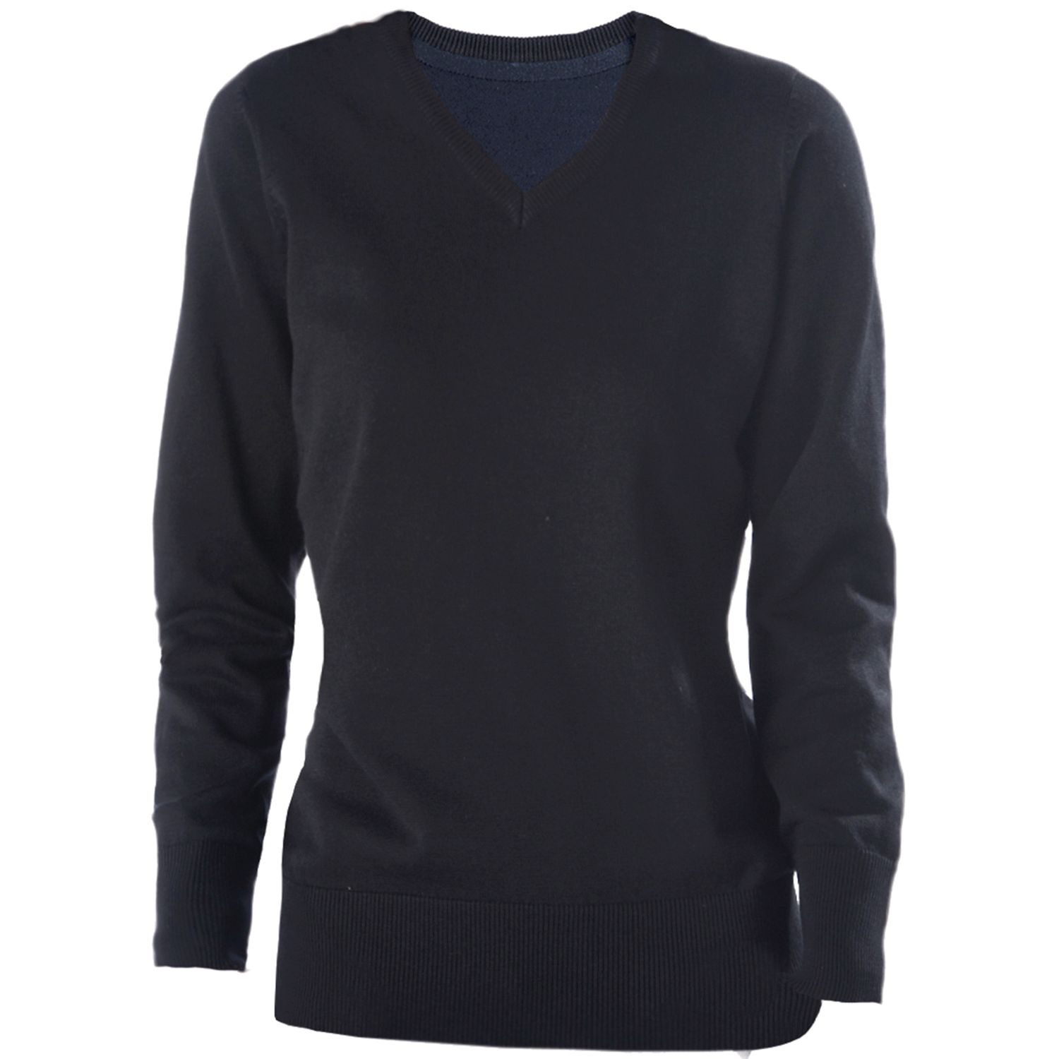Kariban Ladies' V-Neck Jumper Black L