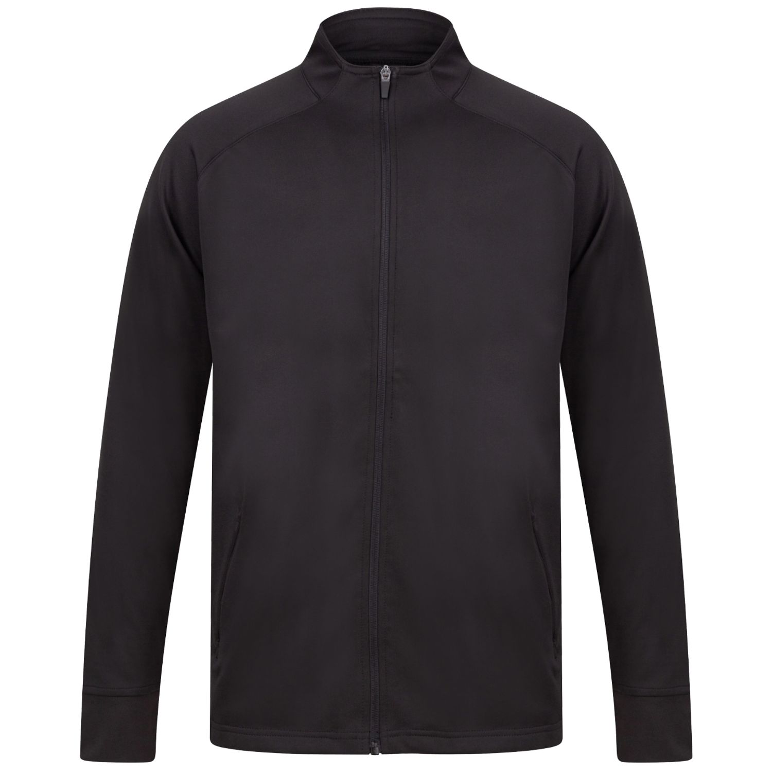 Finden + Hales Knitted Tracksuit Top Black XS