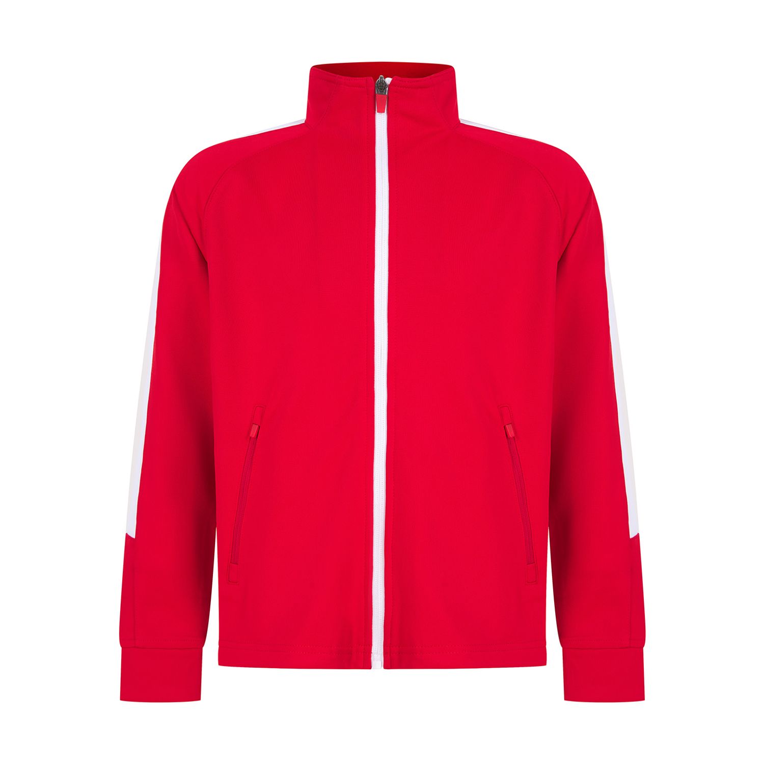 Finden + Hales Kids Knitted Tracksuit Top Red/White 45385
