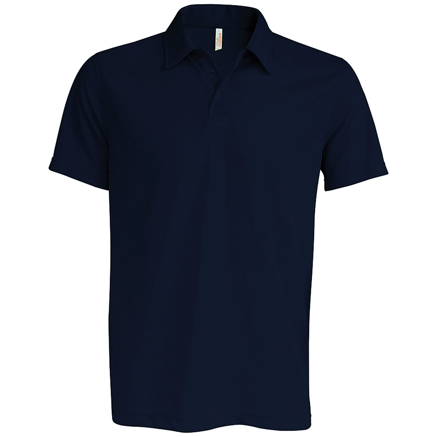 Mens Short-Sleeved Polo Shirt Navy L