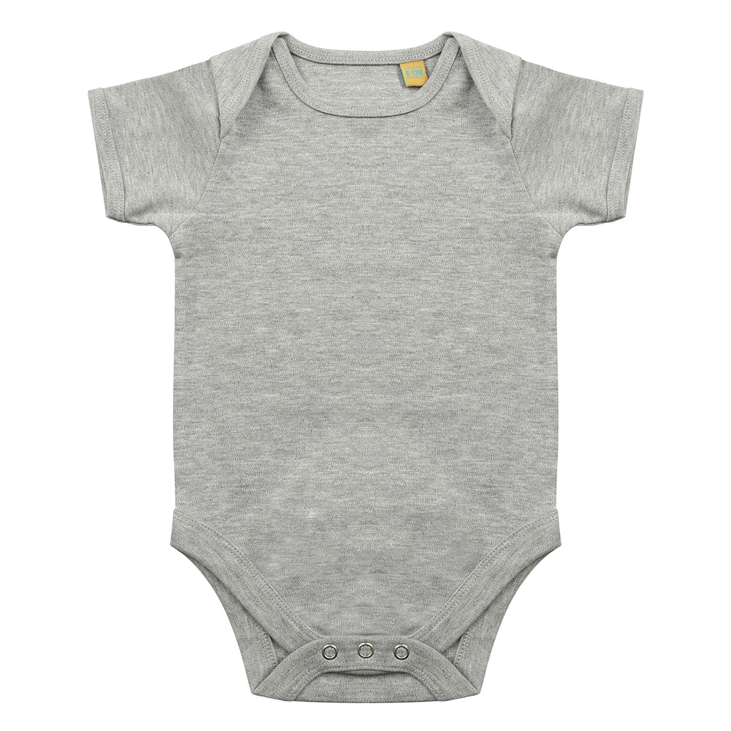 Larkwood Short-Sleeved Bodysuit with Envelope Neck Opening Heather Grey 612
