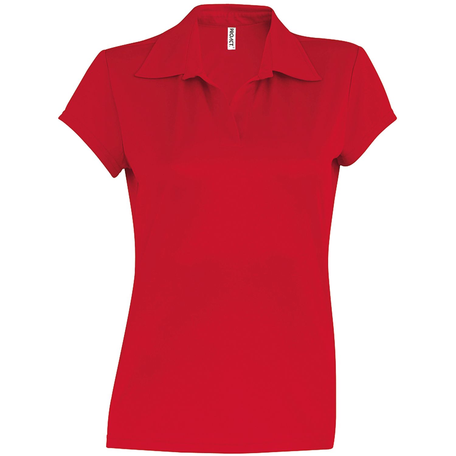 Ladies' Short-Sleeved Polo Shirt Red XL