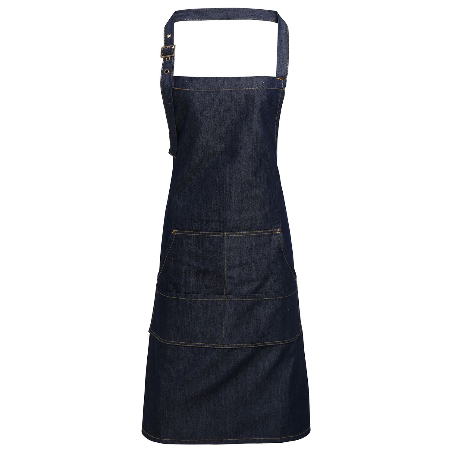 Premier Jeans Stitch Bib Apron Indigo Denim One Size