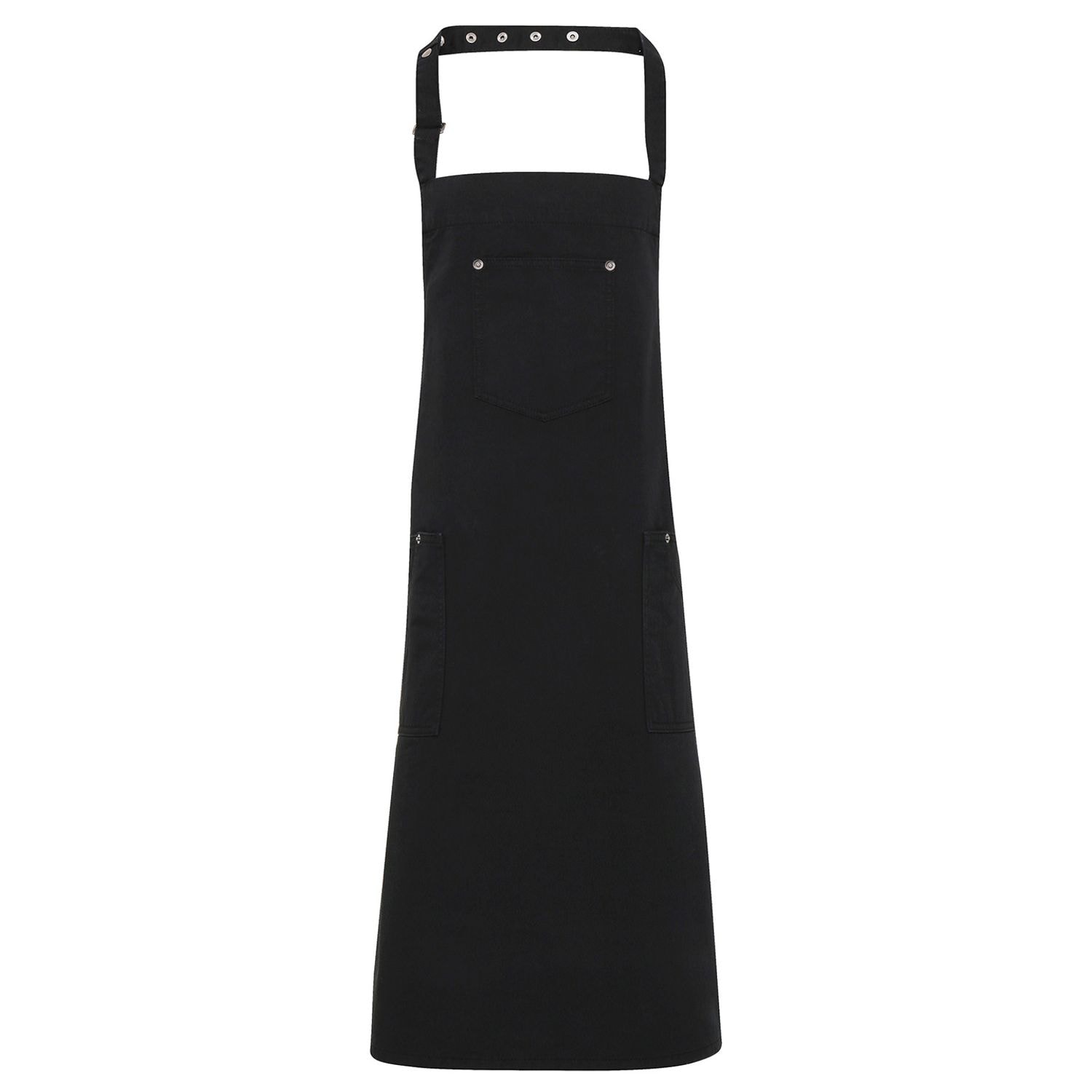 Premier Chino Cotton Bib Apron Black One Size