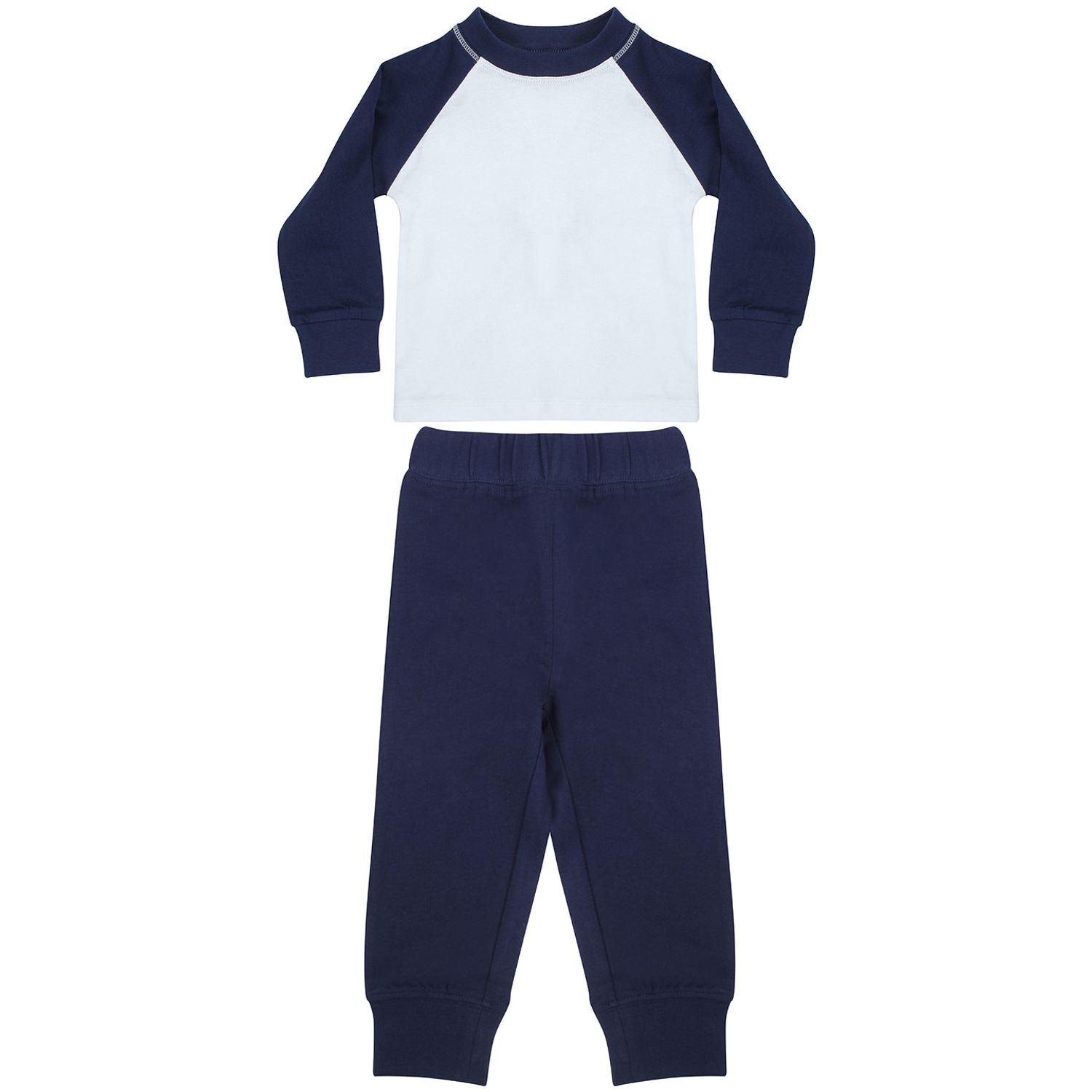 Larkwood Children's Pyjamas Navy/White 1218