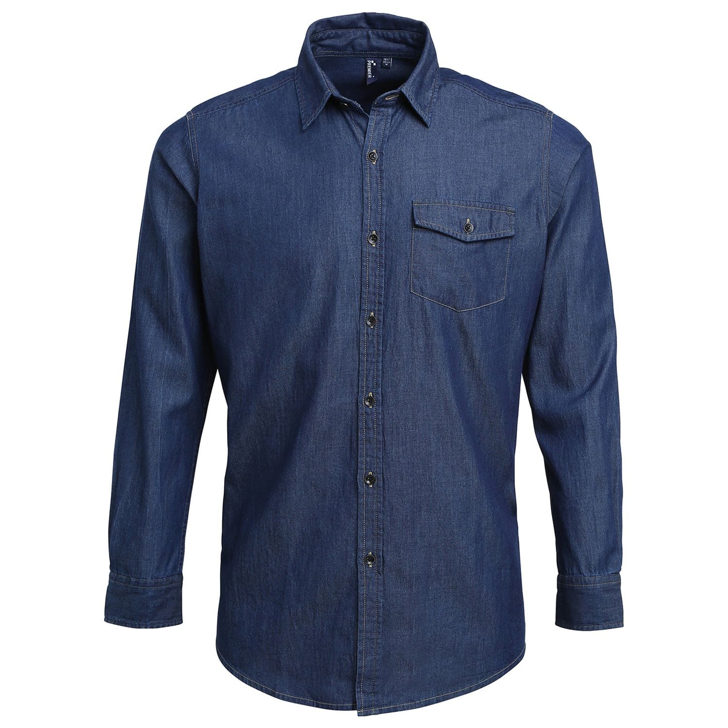 Premier Jeans Stitch Denim Shirt Indigo Denim S