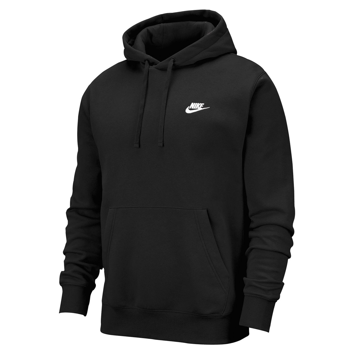 Nike Club Hoodie Black/Black/White 2XL