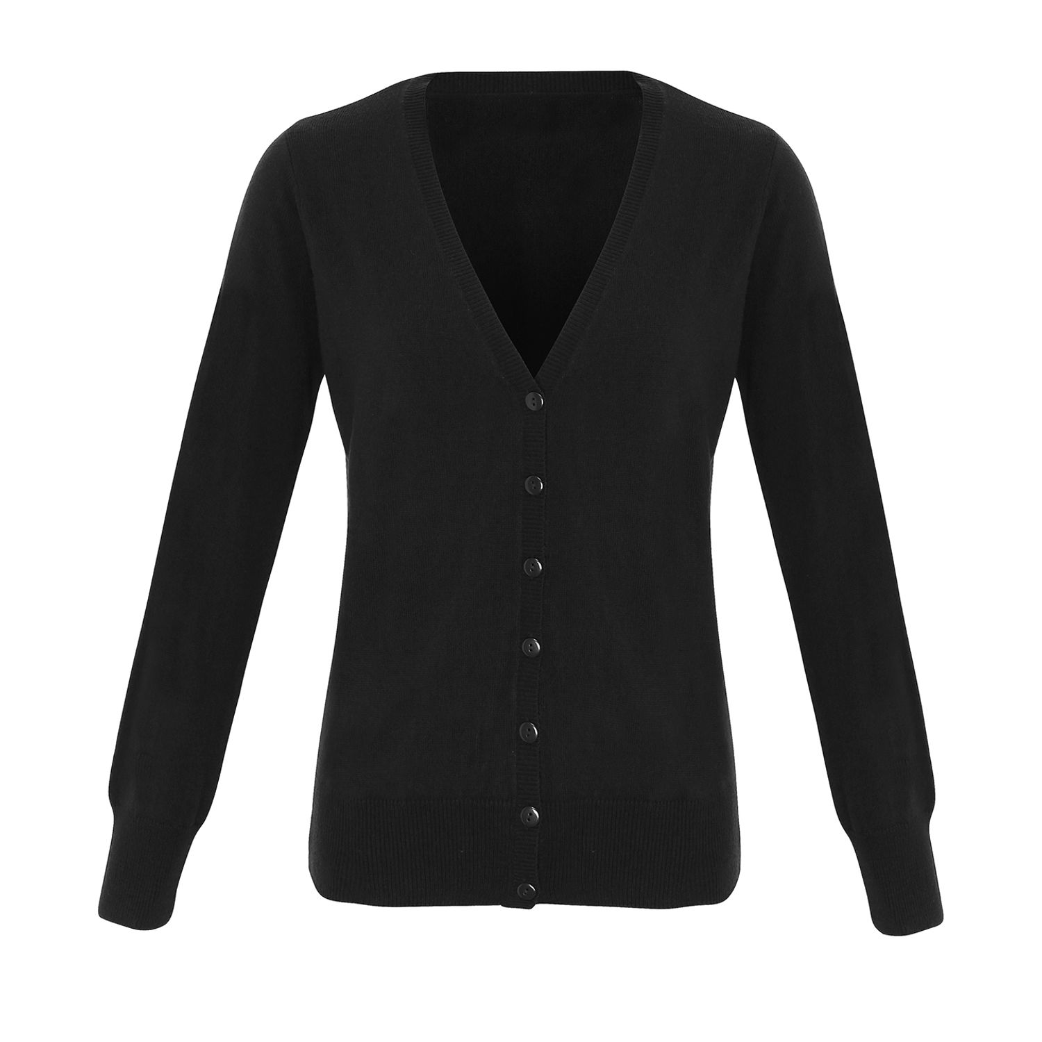 Premier Women's 'essential' Acrylic Cardigan Black 24