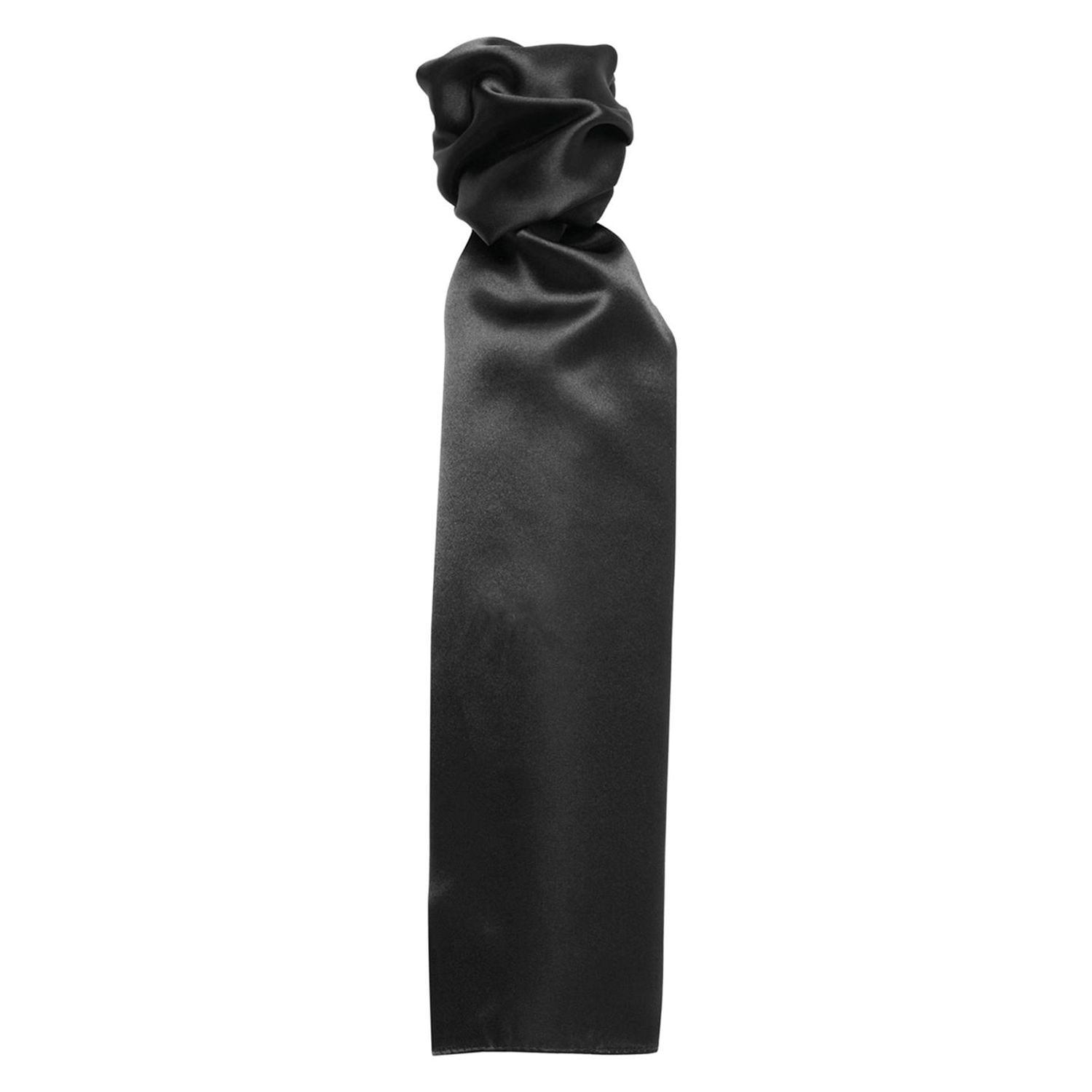 Premier Scarf - Plain Black One Size