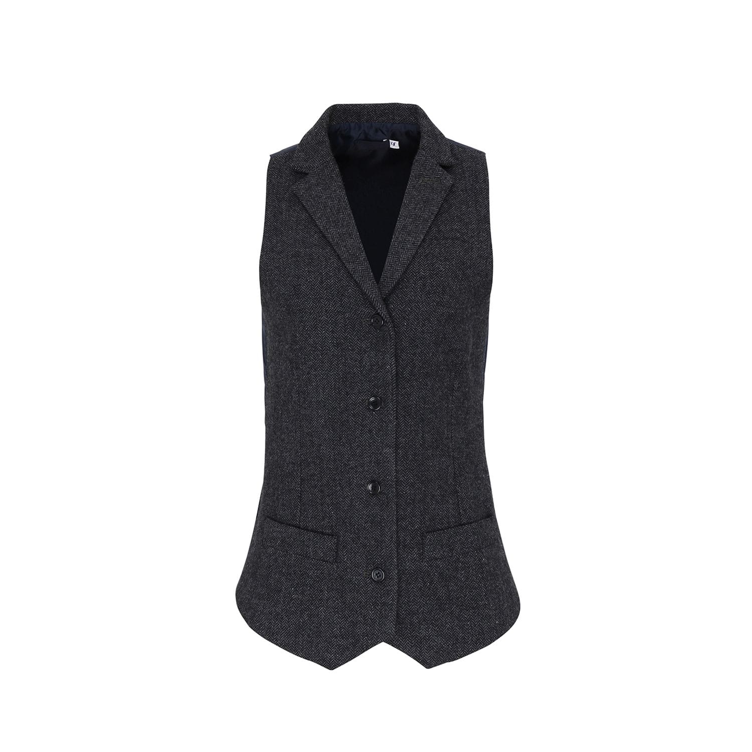 Premier Women's Herringbone Waistcoat Charcoal L