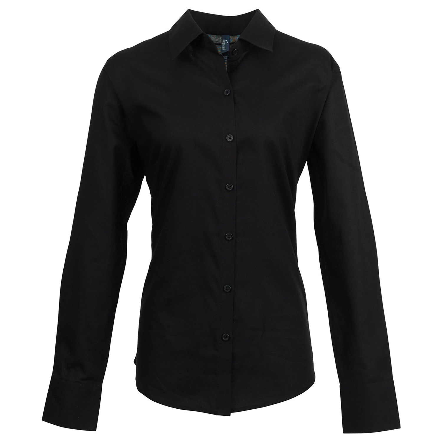 Premier Women's Signature Oxford Long Sleeve Shirt Black 22