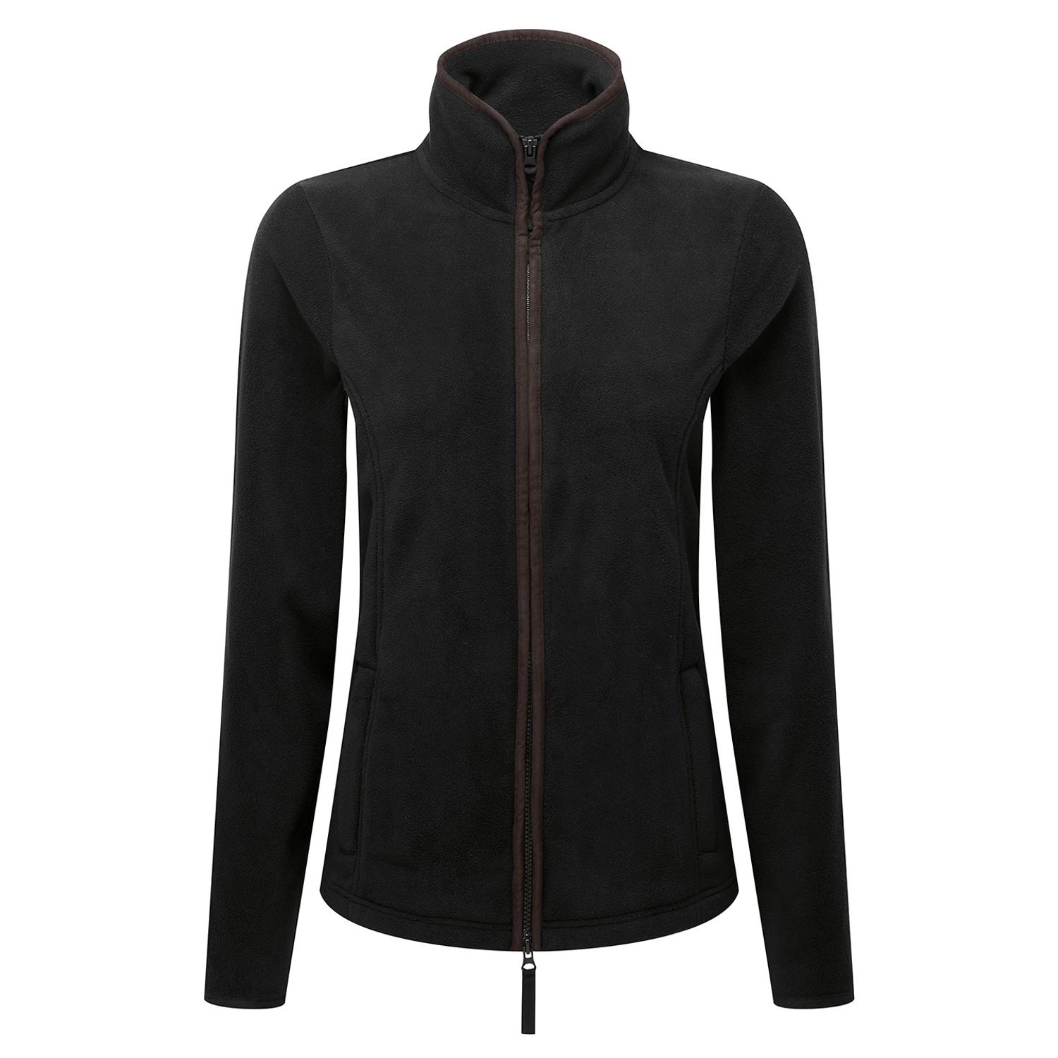 Premier Women S Artisan Fleece Jacket Black/Brown S