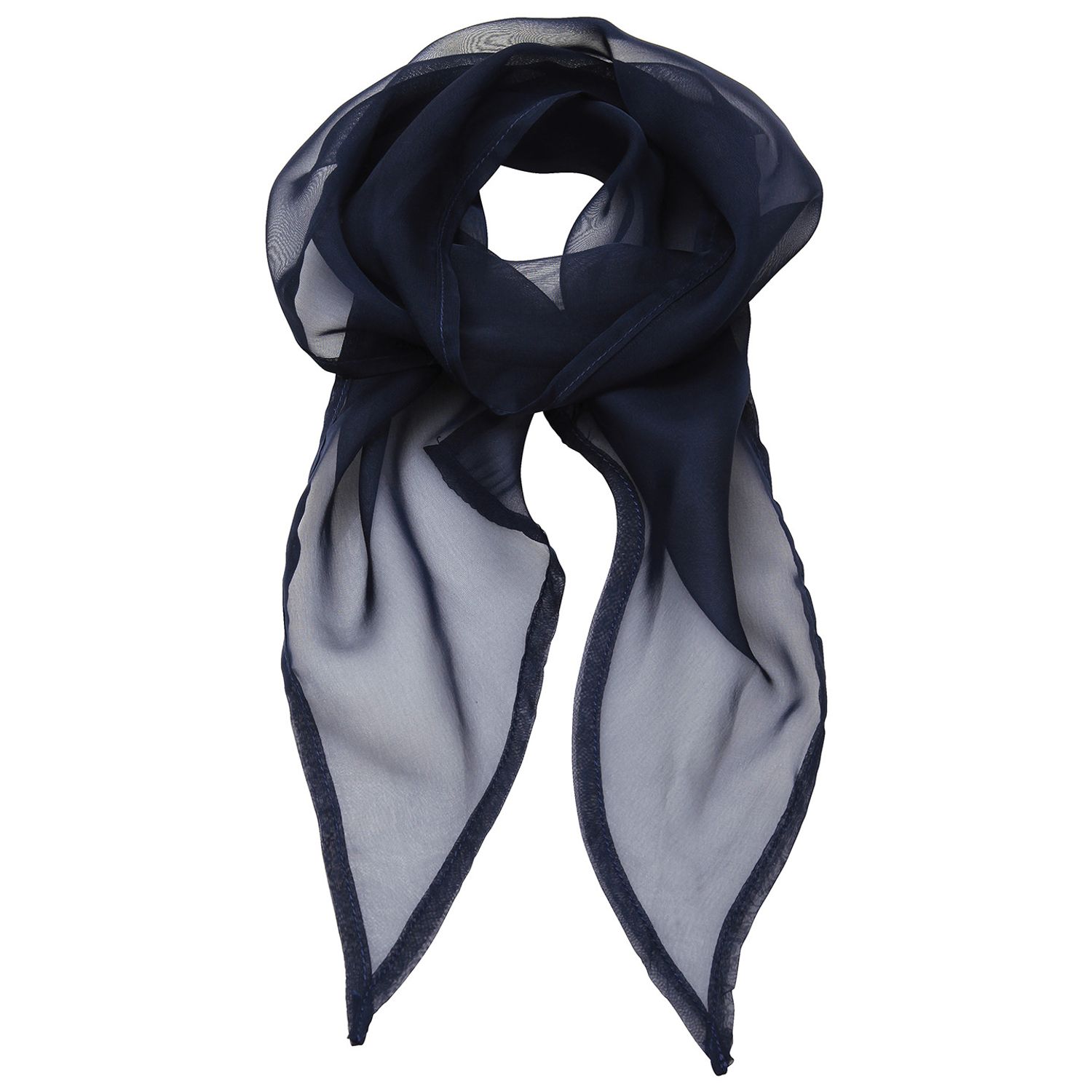 Premier 'Colours' Chiffon Scarf Navy One Size