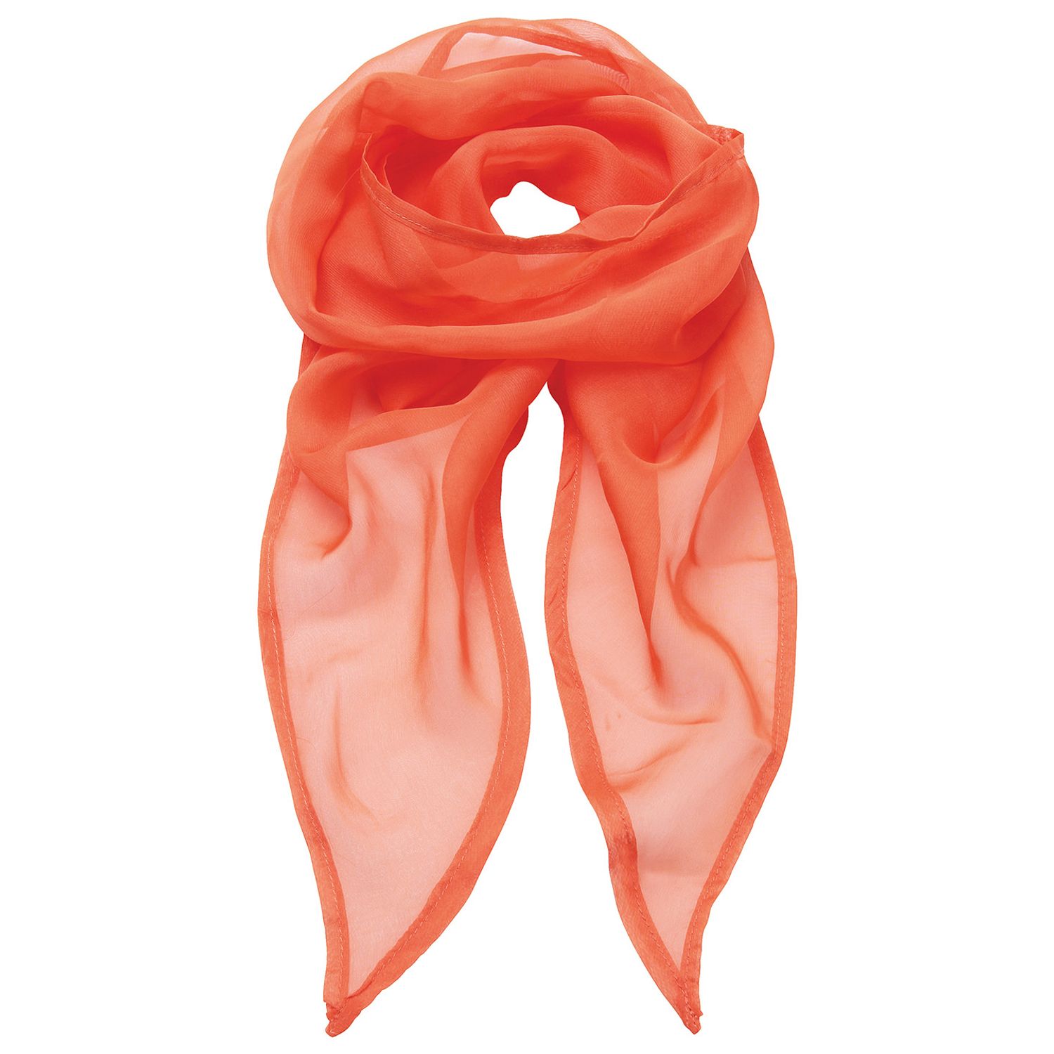Premier 'Colours' Chiffon Scarf Orange One Size