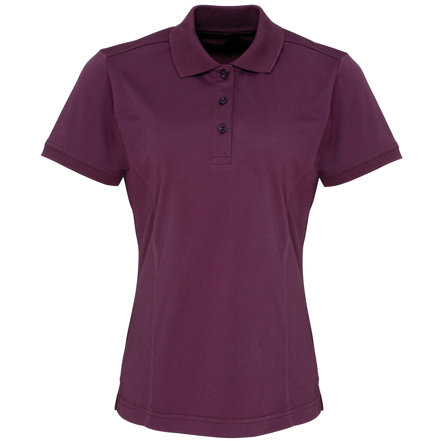Premier Women's Coolchecker Piqu Polo Aubergine M