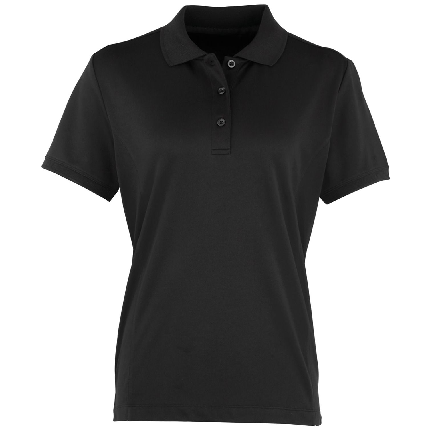 Premier Women's Coolchecker Piqu Polo Black XL